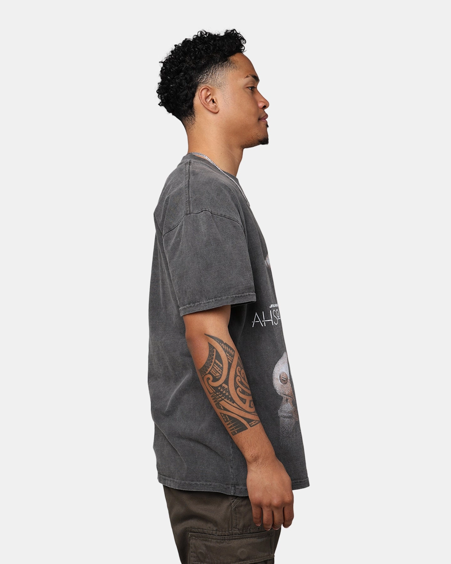 Active Look Effortless Daywear Star Wars Ahsoka Huyang Heavyweight T-Shirt Black Wash