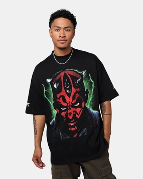 Star Wars Darth Maul T-Shirt Vintage Black Wicking Interlock Knit