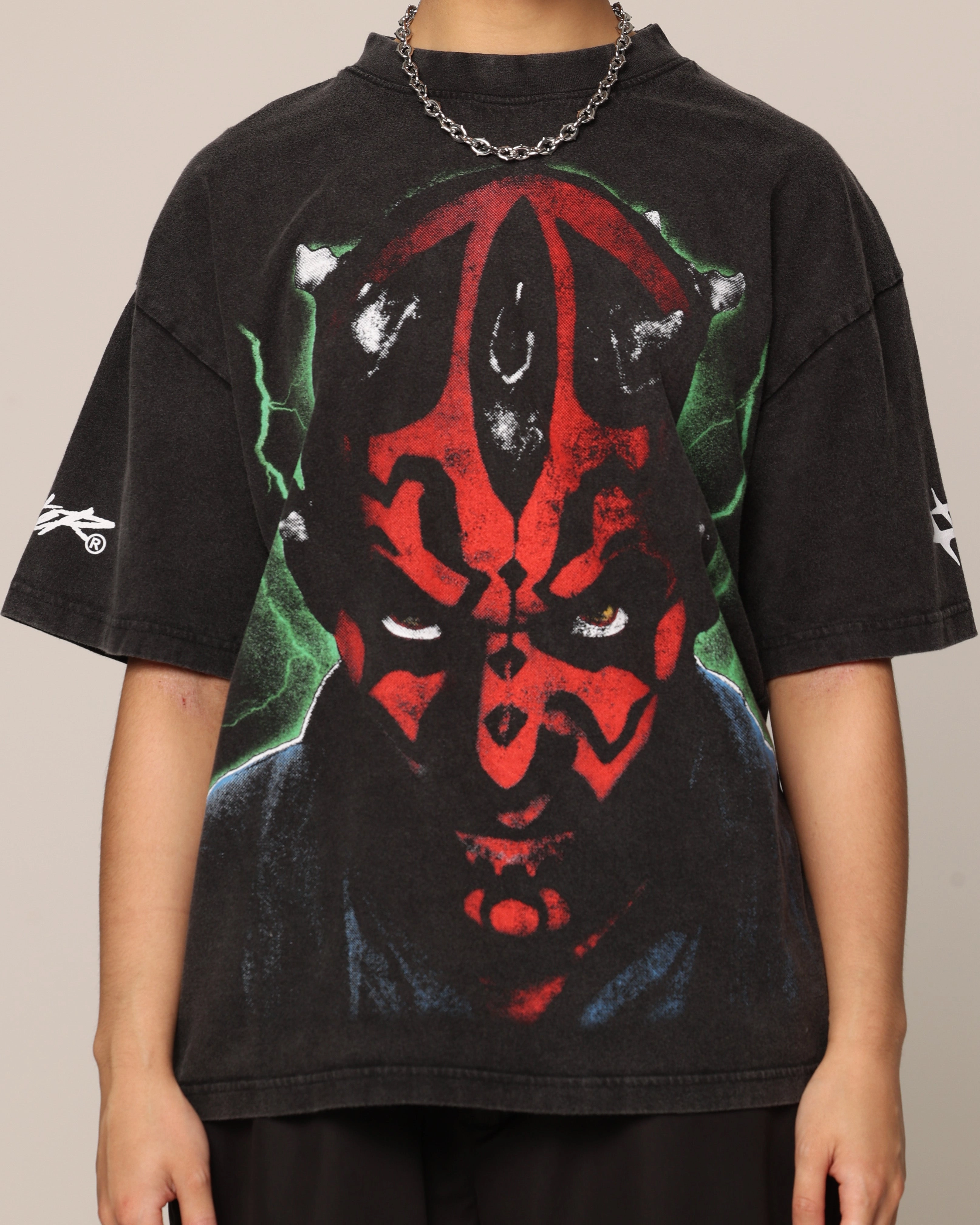HighThreadCount Smart Fashion Star Wars Darth Maul T-Shirt Vintage Black