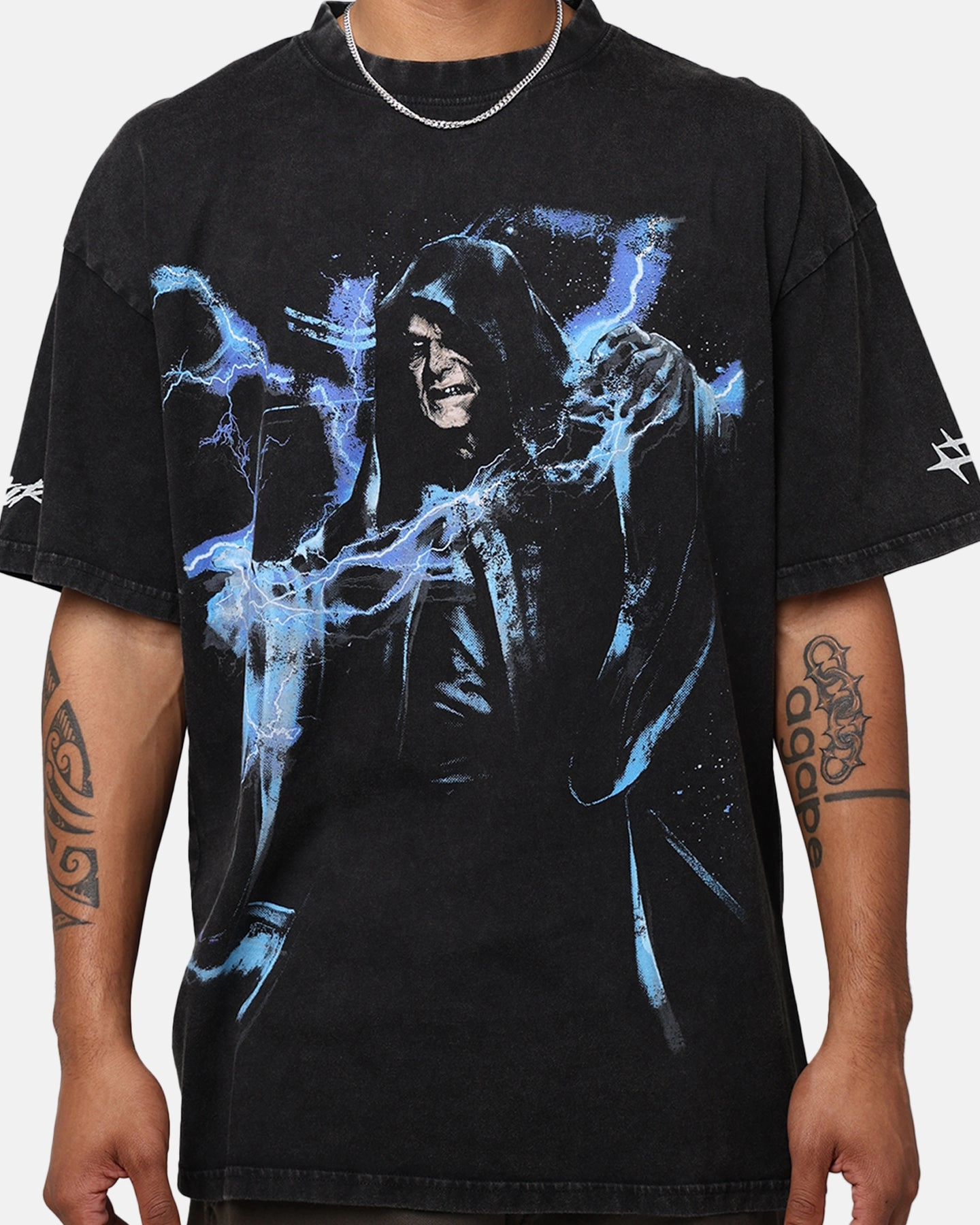 Star Wars Darth Sidious T-Shirt Charcoal Versatile and Comfortable Slim Fit Design