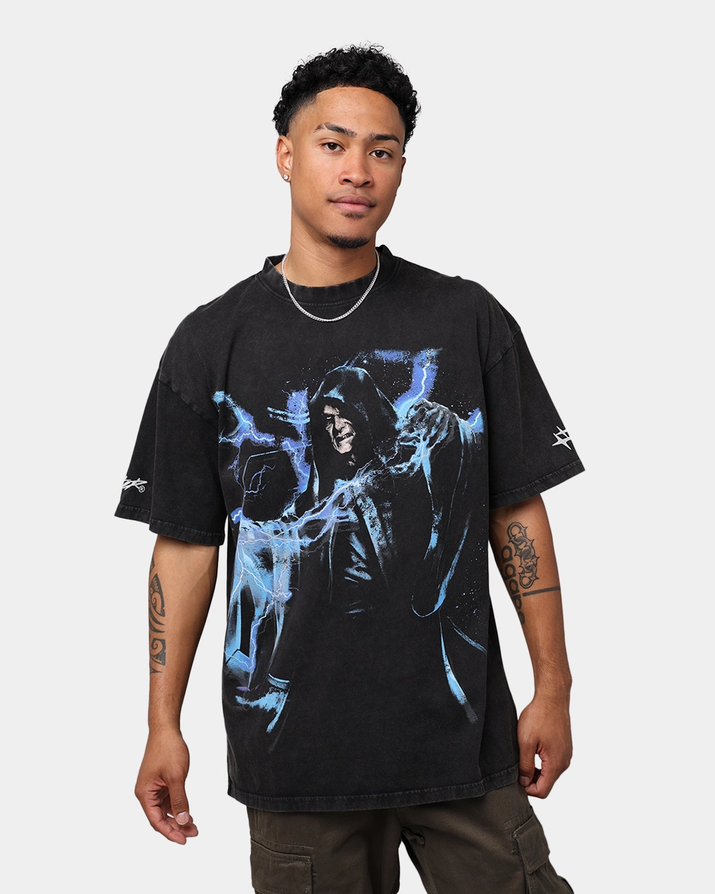 Easy Wear Star Wars Darth Sidious T-Shirt Charcoal