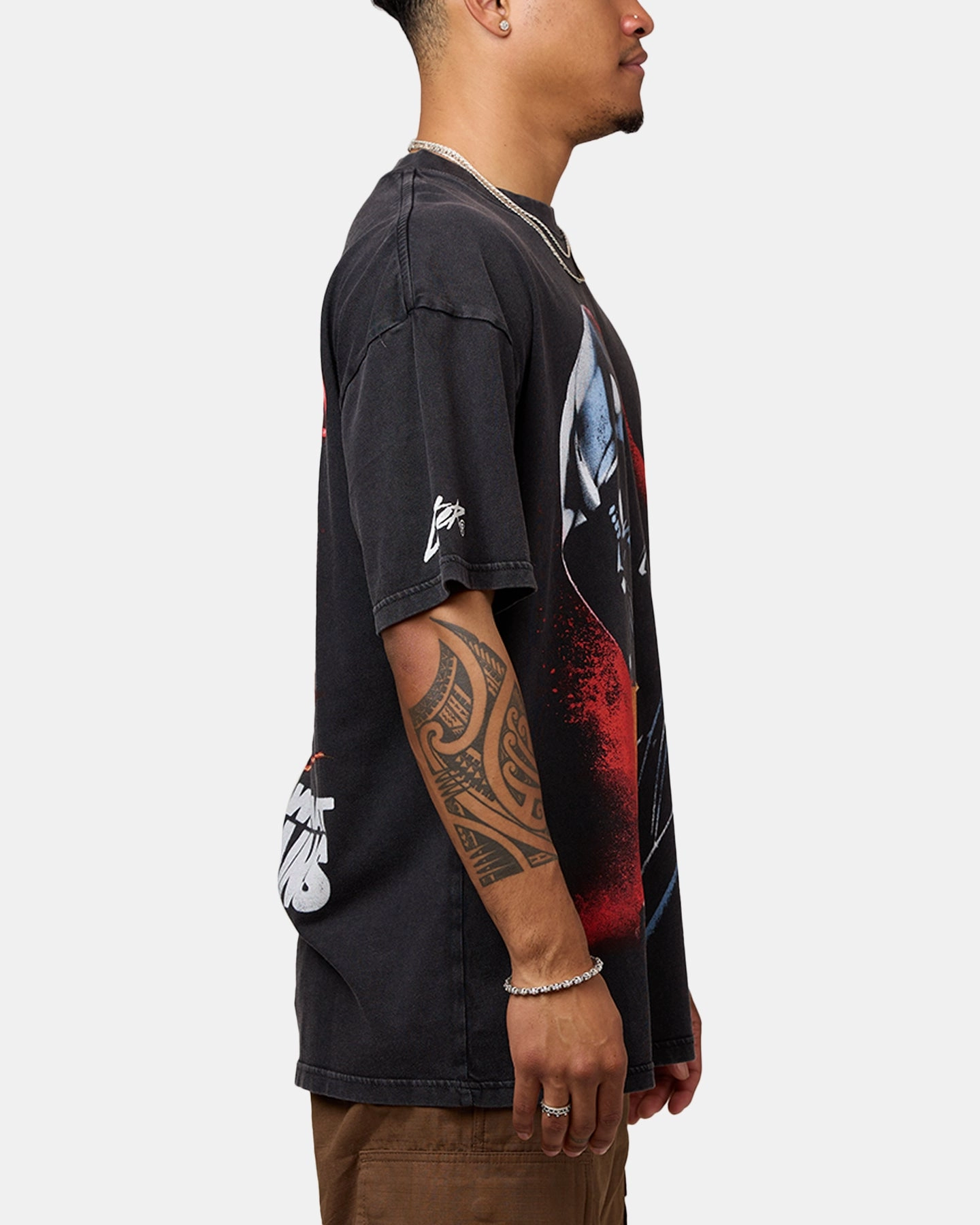 Light Fit Wear short sleeved Star Wars Darth Vader T-Shirt Black Wash