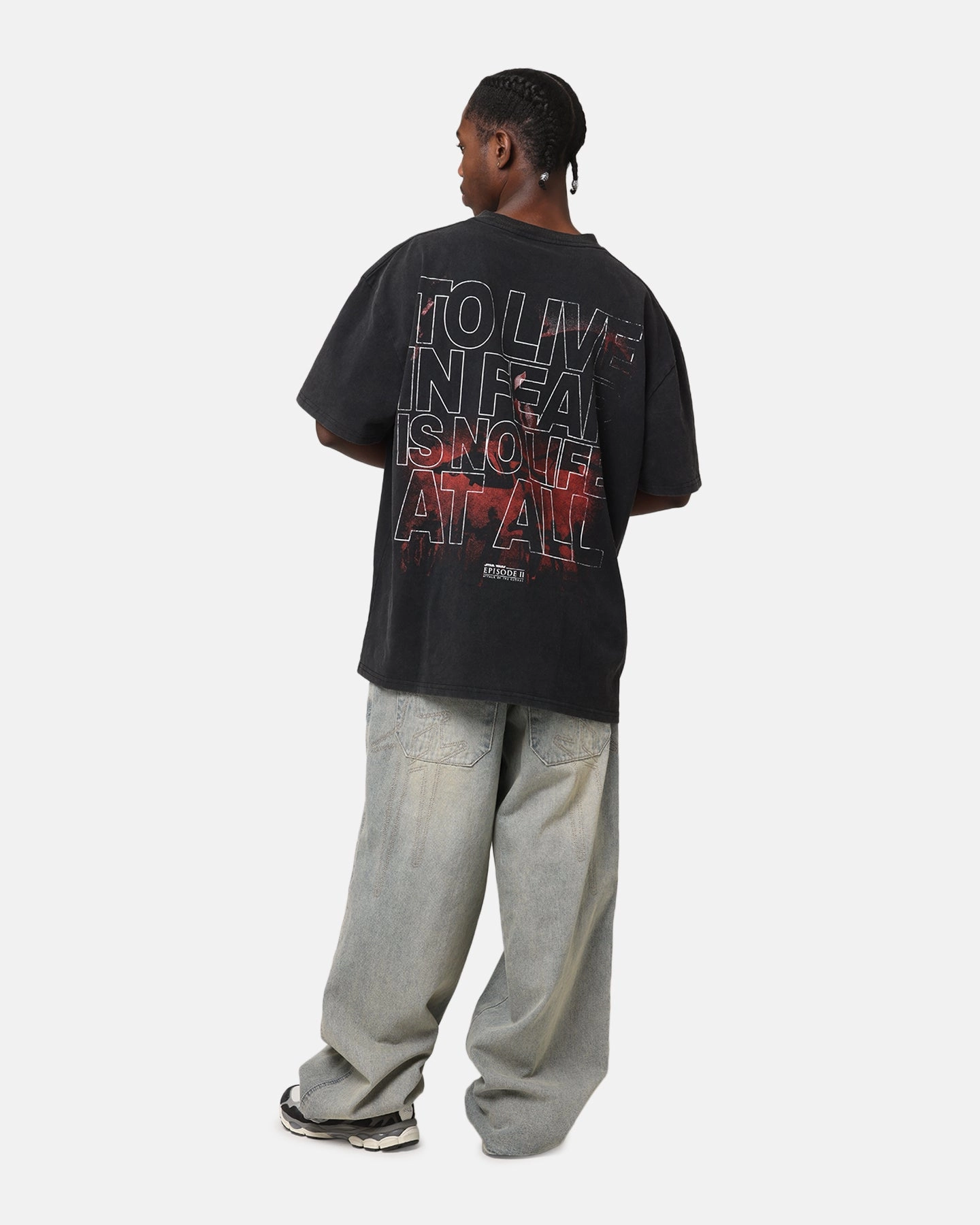 Star Wars Episode II Heavy T-Shirt Vintage Black NoSideSeams Breezy Design