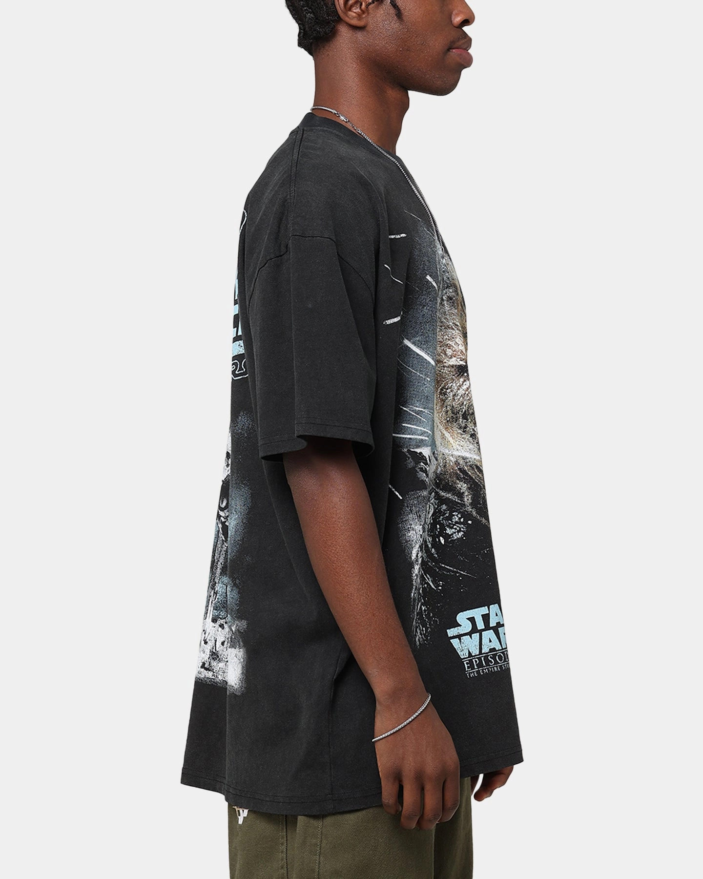 Star Wars Episode V '80 Heavy Vintage T-Shirt Vintage Black Classic Layering StretchComfortWeave