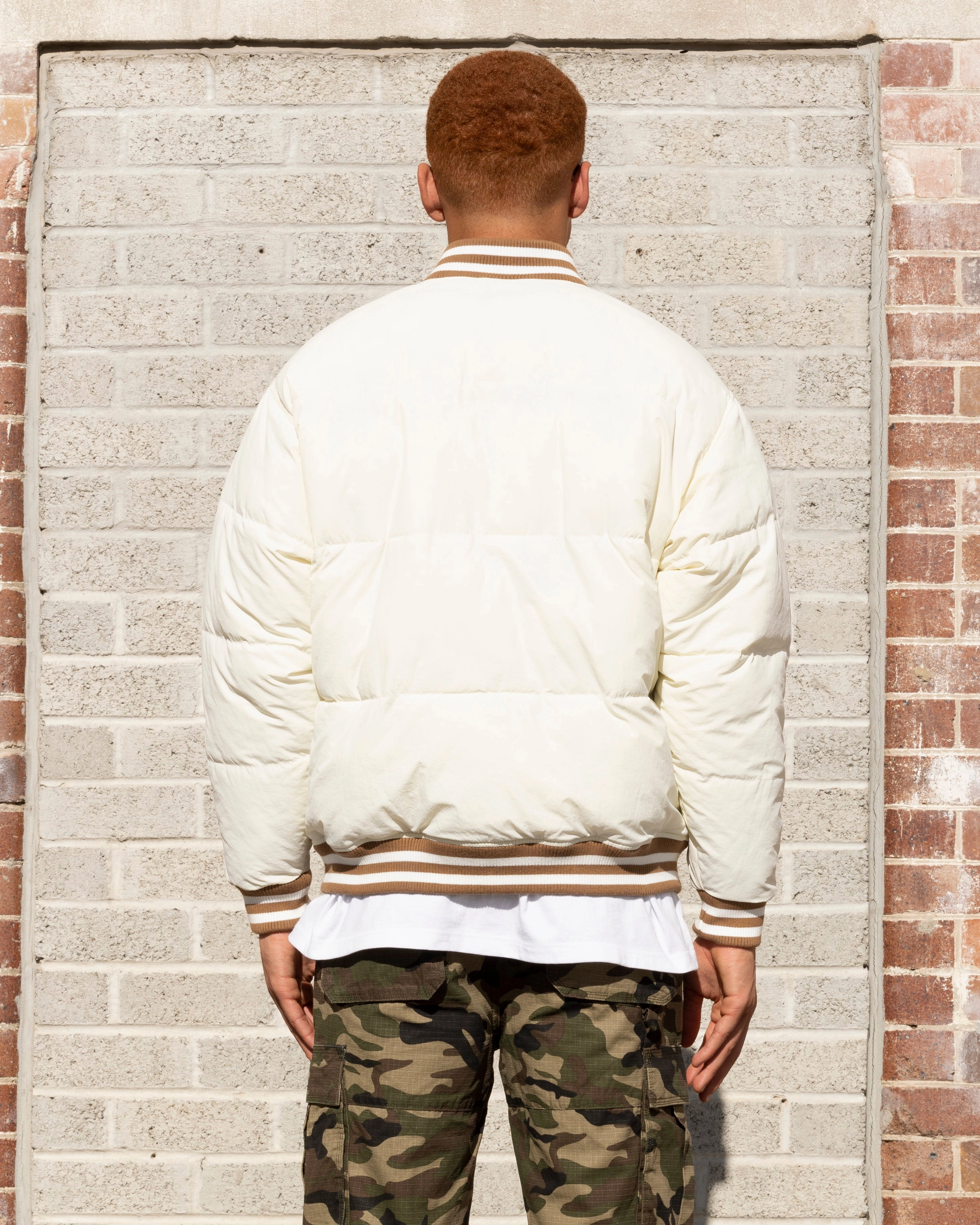 Adaptive Climate Control Starter Athletic Bomber Jacket Off White
