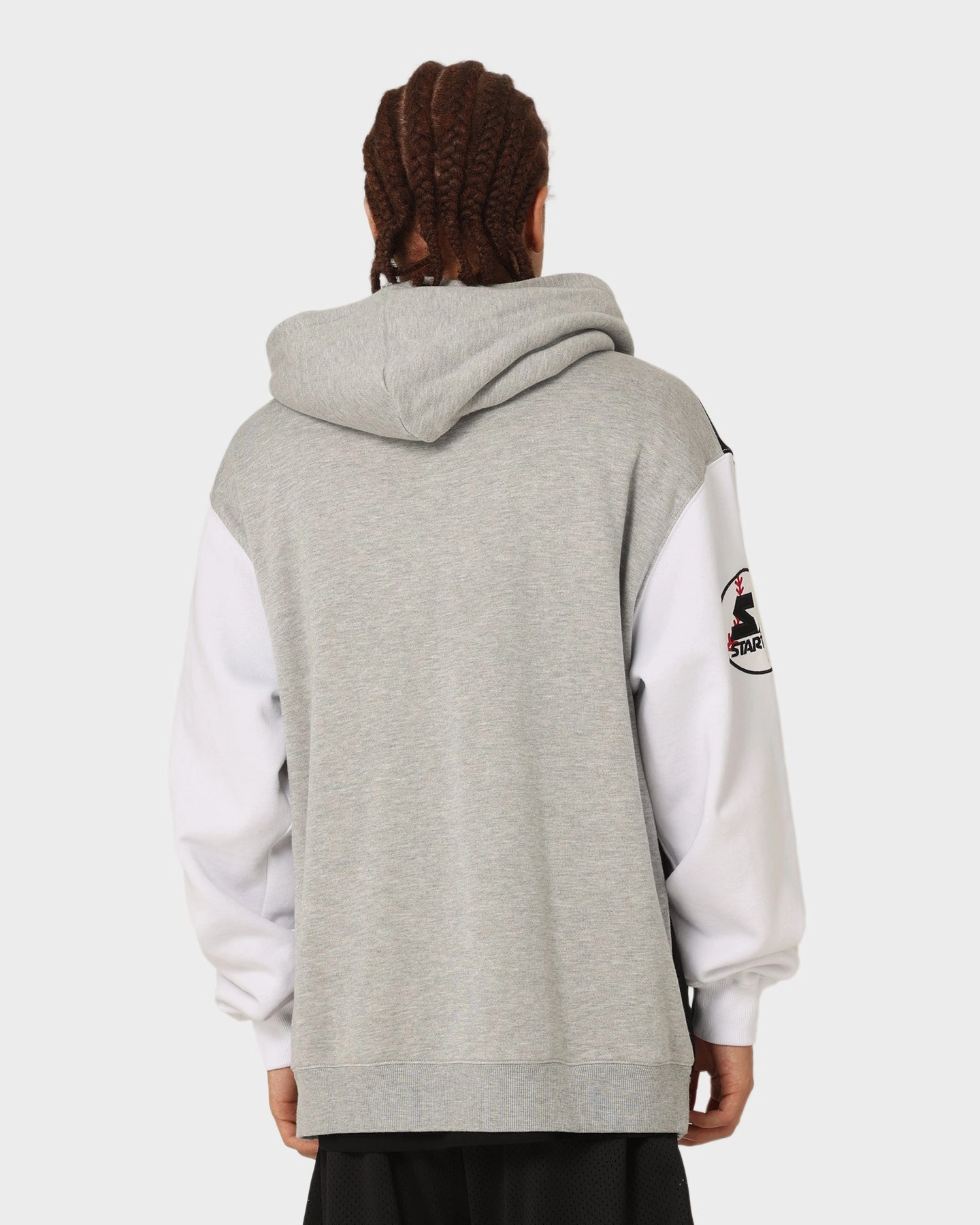 regular young people Starter Athletic Panel Hoodie Black/White