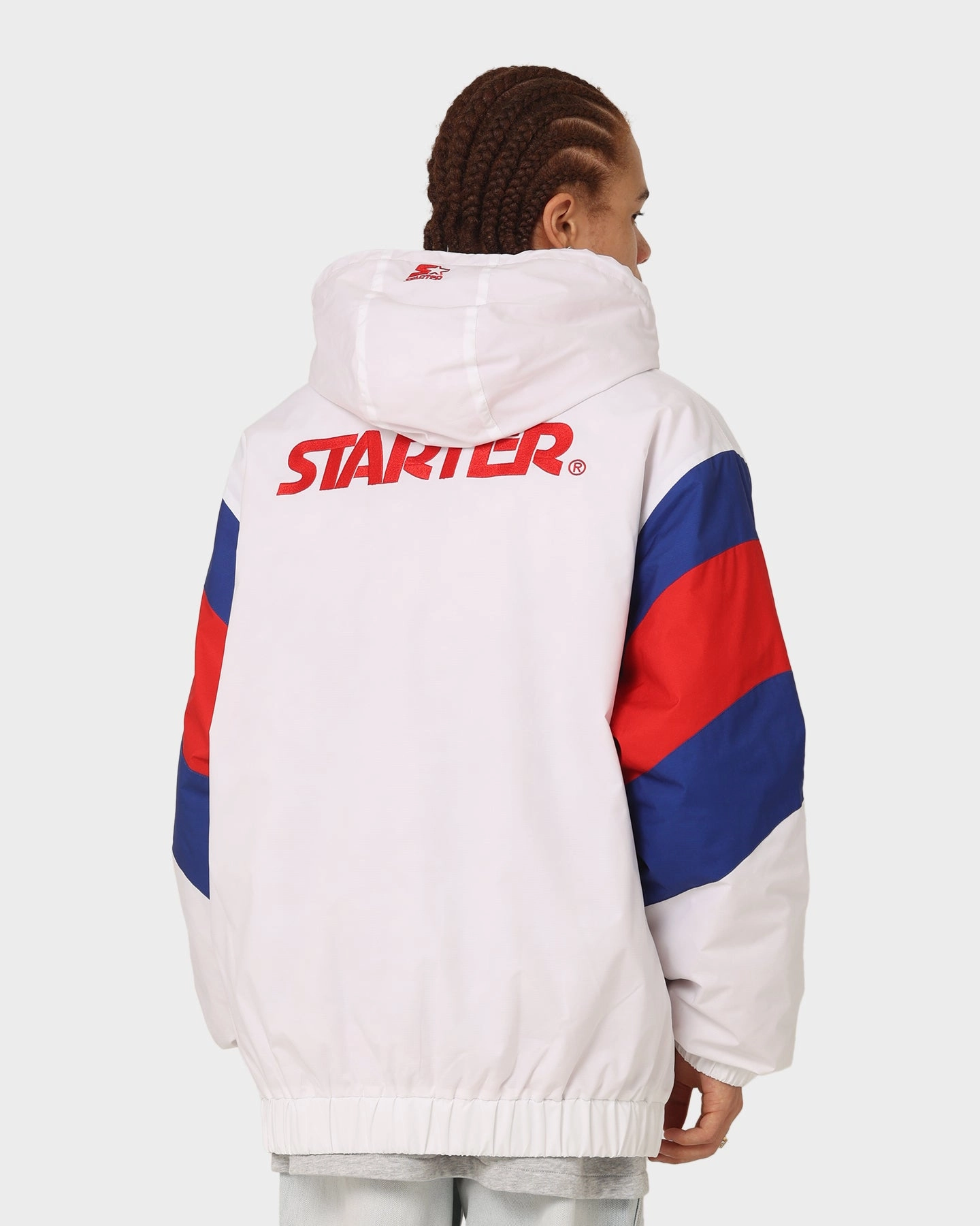 Starter Big Football Jacket White Bill Cold Protection