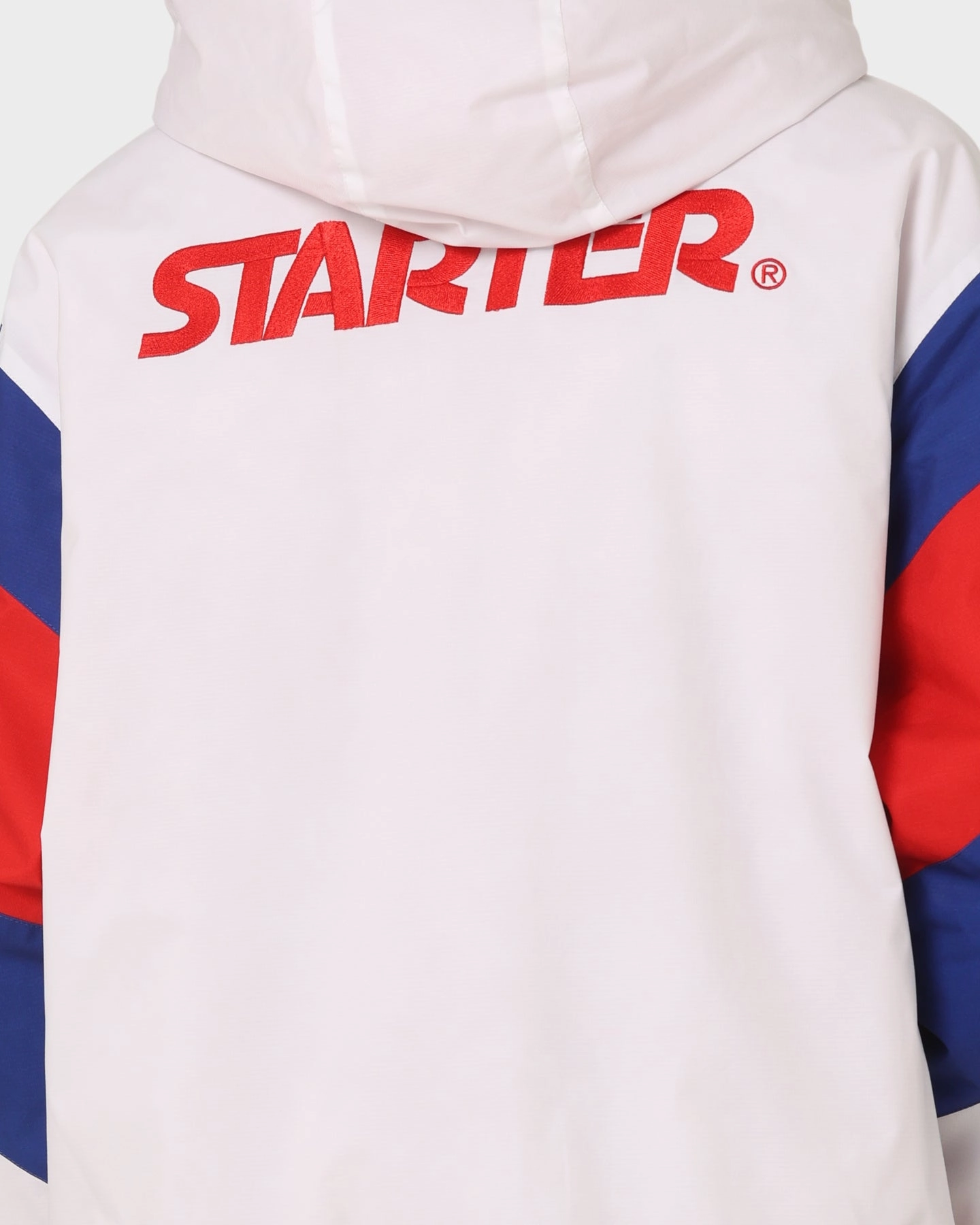 Comfy Layer Taped Edges Starter Big Football Jacket White
