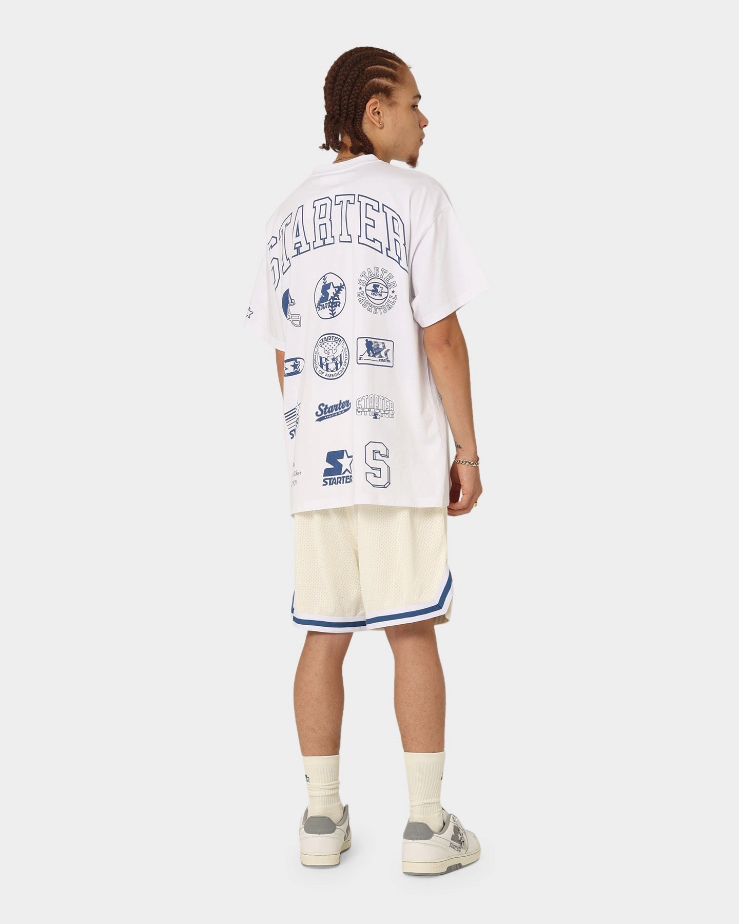 Starter Iconic T-Shirt White Casual Statement Fashion Layer