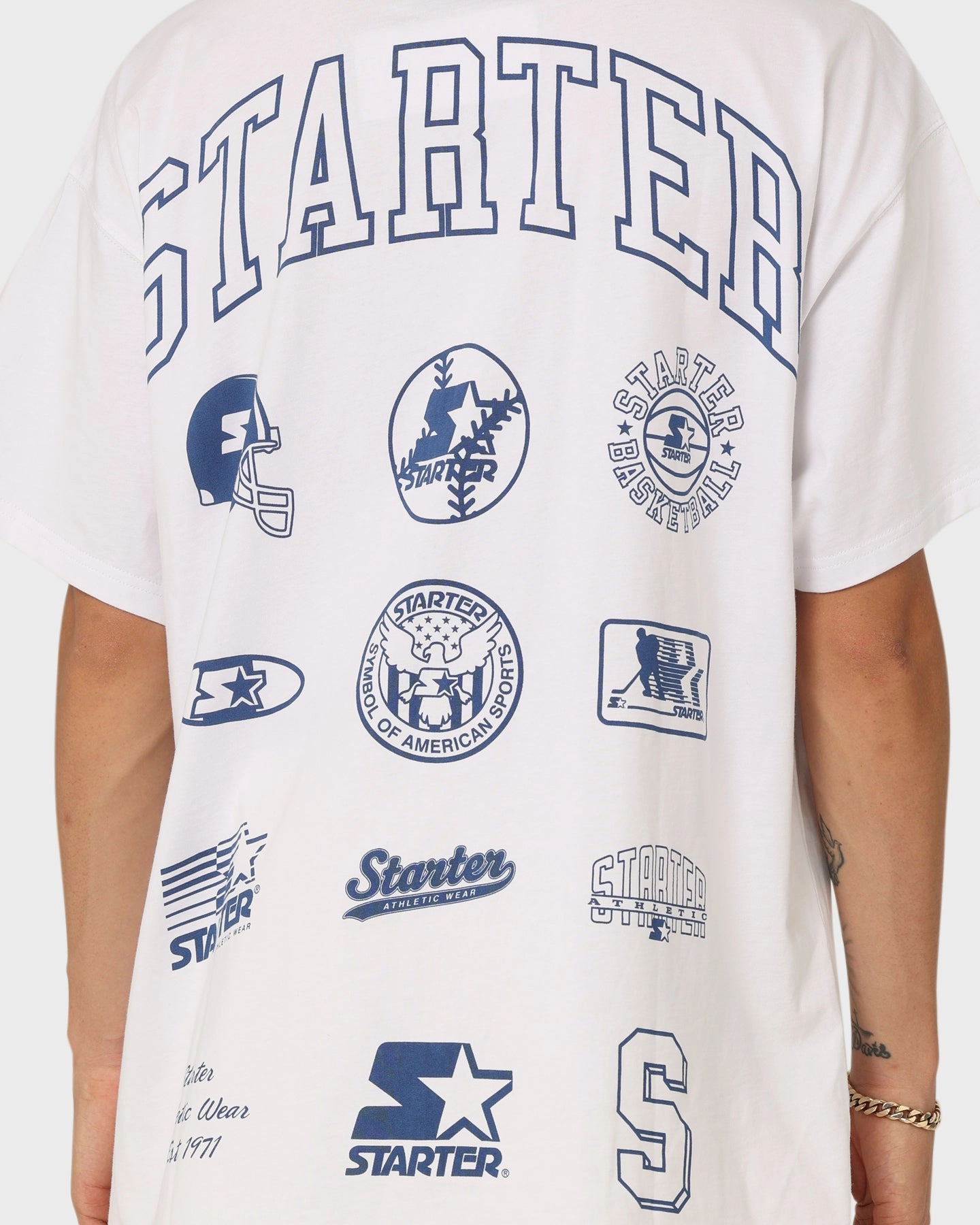 Lightweight Design Temperature Regulating Starter Iconic T-Shirt White