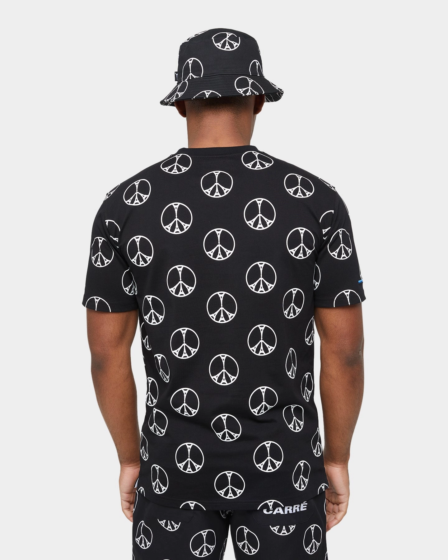 Carre Peace All Over CLS T-Shirt Black Sporty Fashion