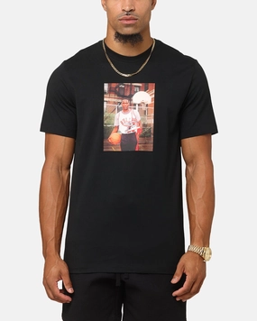 Jordan Brand Photo Crewneck T-Shirt Black/Black Relaxed Fit Cool Comfort