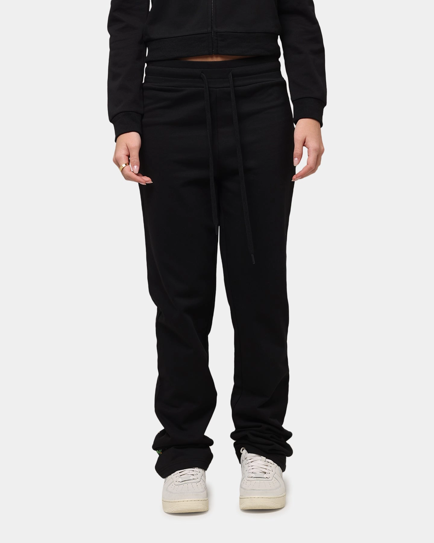 Ed Hardy Women's Flora Trackpants Black Stretchable