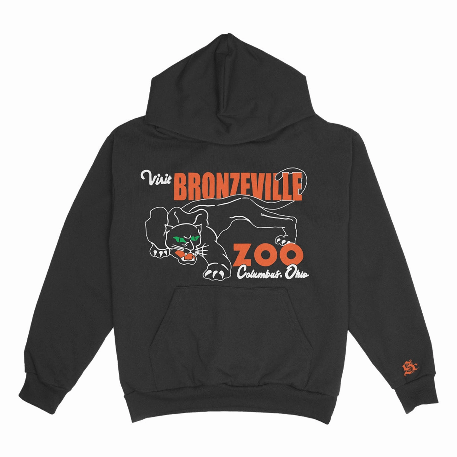 Sole Classics Visit Bronzeville Zoo Hoodie 'Black' SpillProof Coating Seam Free Edges