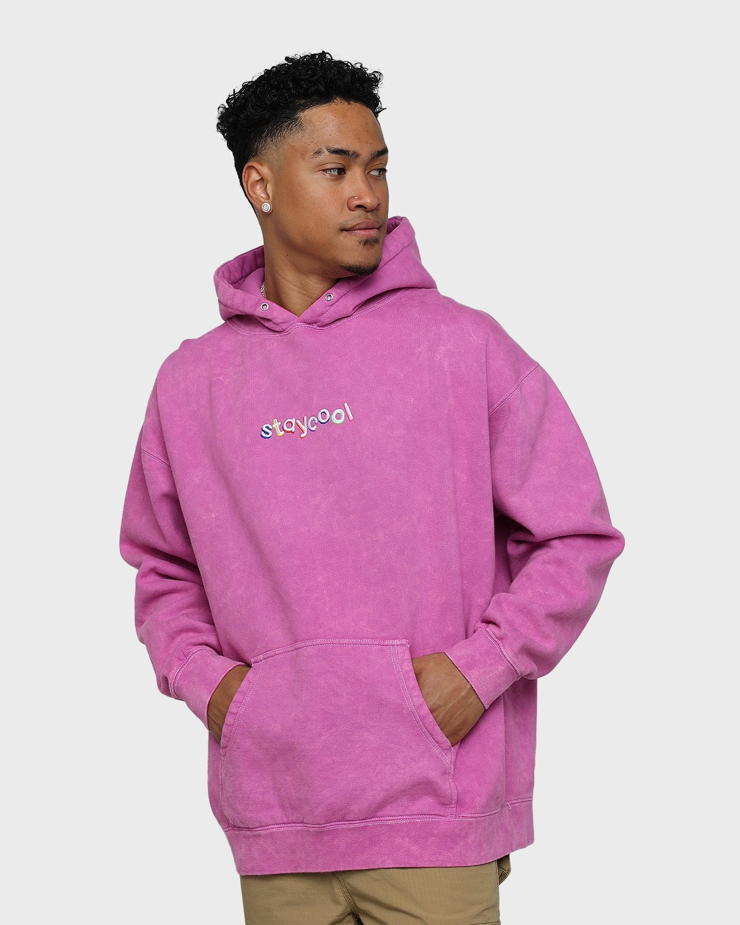 StayCoolNYC Classic Hoodie Magenta Streetwear Style