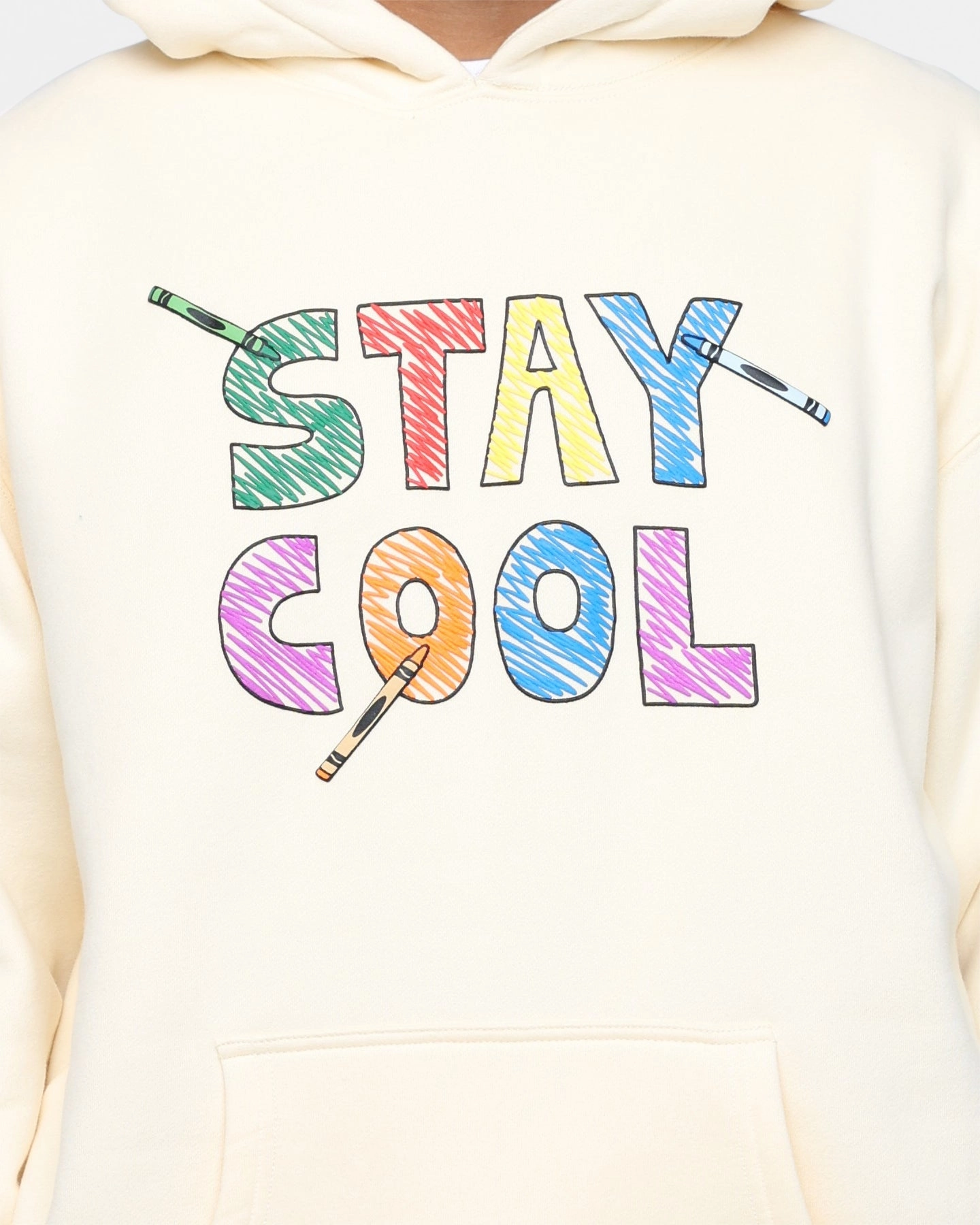 Work Layer STAYCOOLNYC Crayon Hoodie Cream