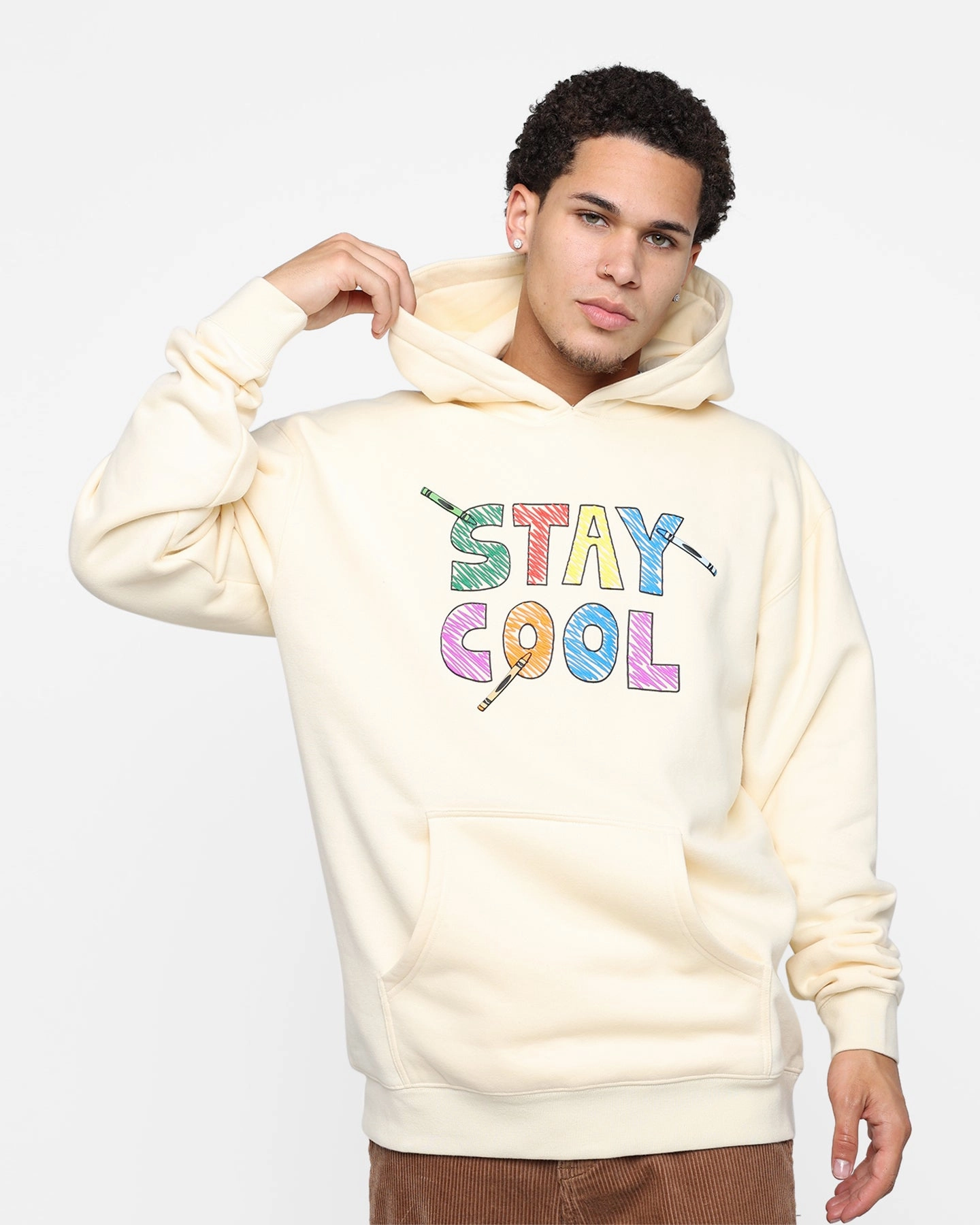 STAYCOOLNYC Crayon Hoodie Cream Father's Day