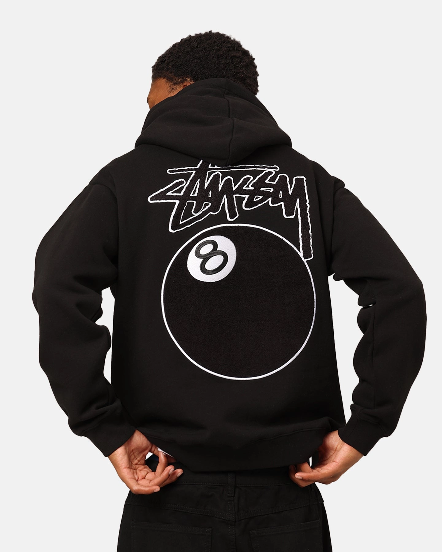 Antiperspirant Influence St??ssy 8 Ball Chenille Hoodie Black