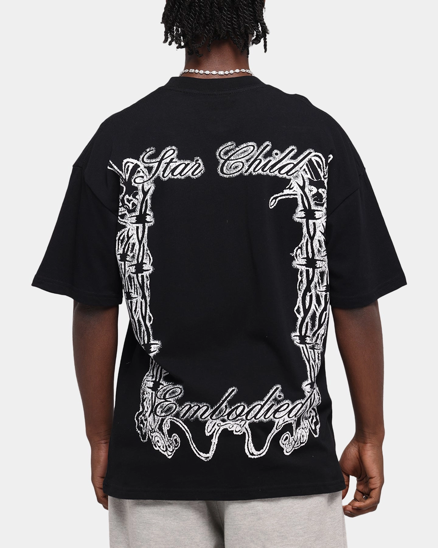 Loiter Earth Angel T-Shirt Black Low Environmental Impact Casual and cool