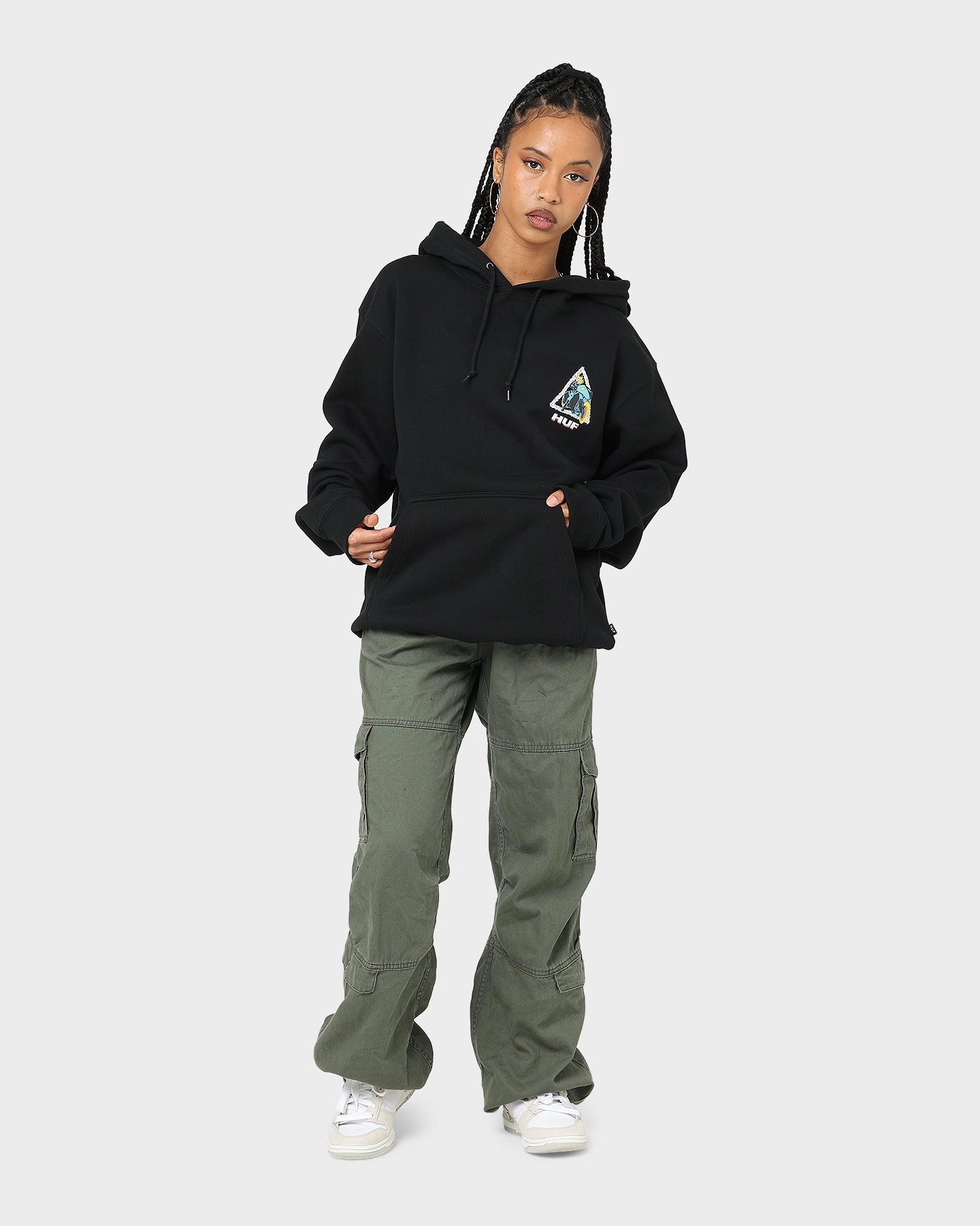 Smart Wear HUF X Marvel Ghost Rider TT Hoodie Black