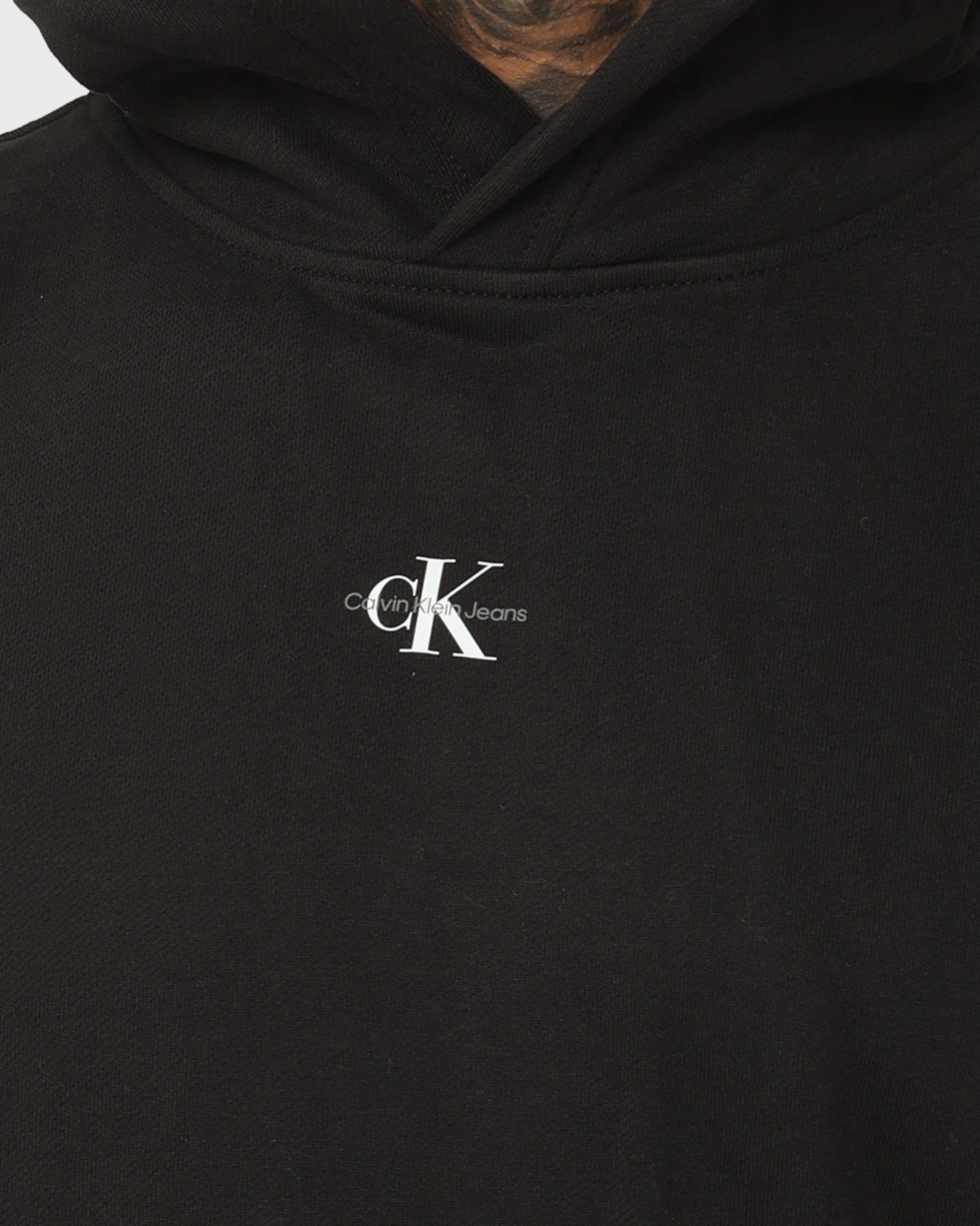 suitable for birthdays Cozy Design Calvin Klein Micro Monologo Hoodie Ck Black