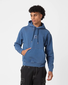Low Profile Fasteners Jordan Essentials Statement Washed Fleece Pullover Hoodie Sky J French Blue