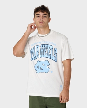 Mitchell & Ness UNC Tar Heels XL Arch Vintage T-Shirt Vintage White Pre Shrunk Cotton