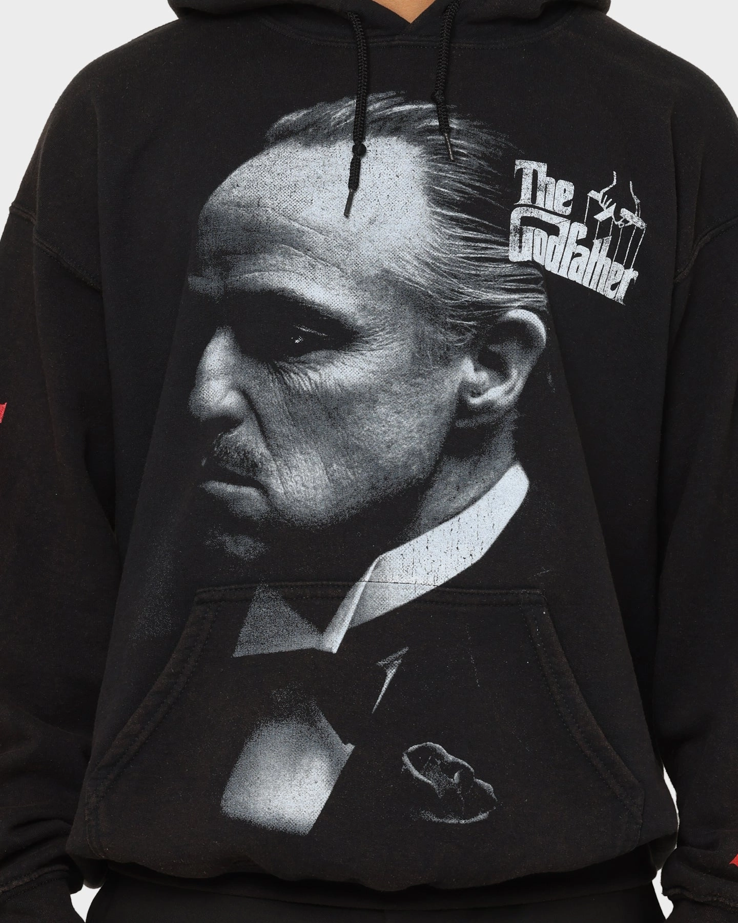 Thrive Water Resistant American Thrift X The Godfather The Godfather Vintage Hoodie Black Wash
