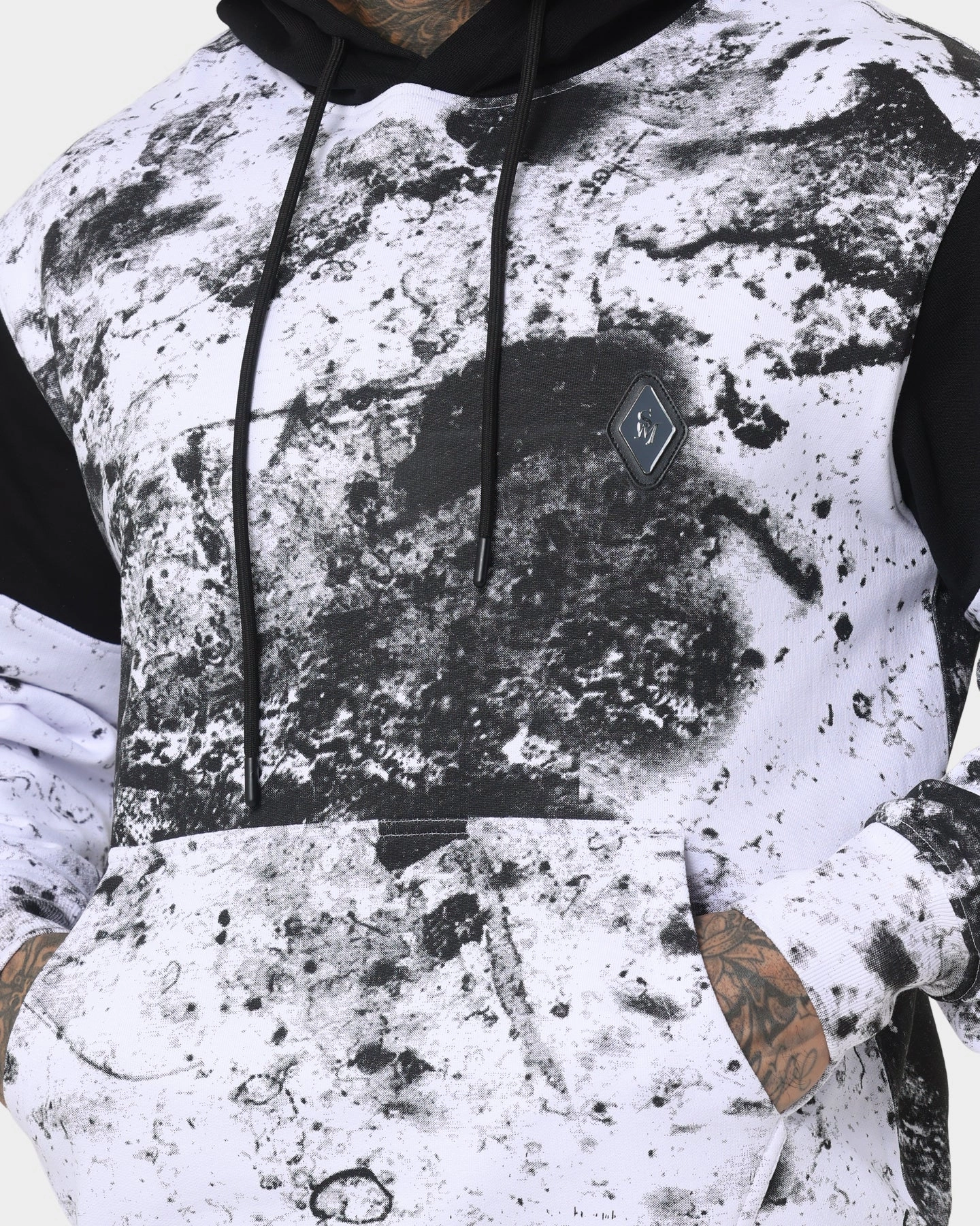 Saint Morta Acid Hoodie White/Grey/Black Weekend Vibe Supply