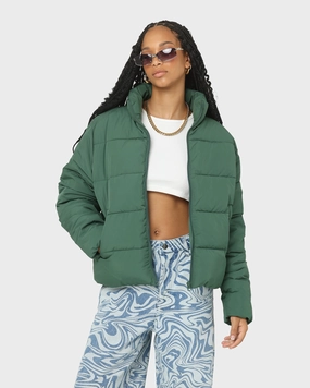 EN ES Women's Shake Up Puffa Jacket Green Breathable mesh Active Lifestyle Gear