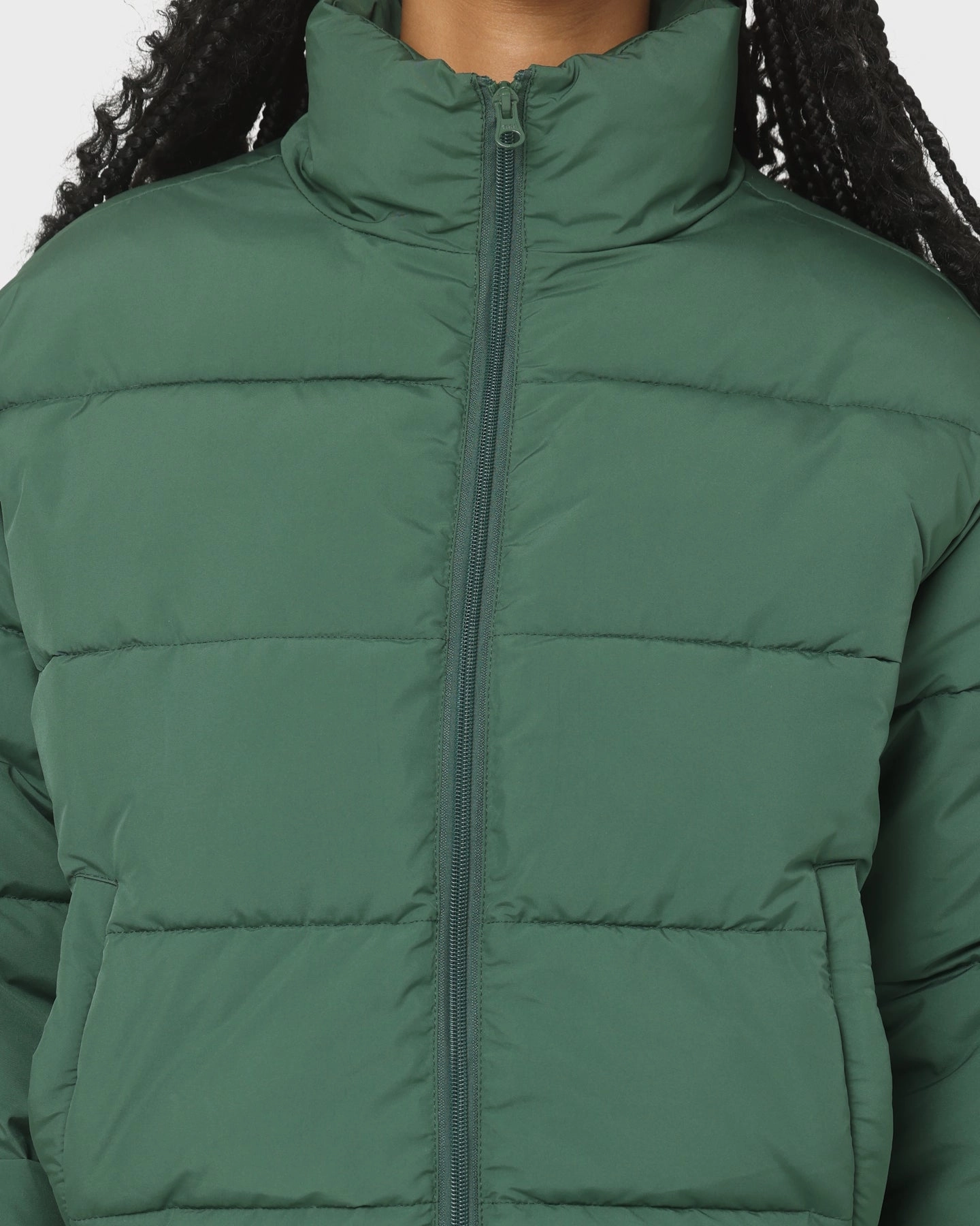 EN ES Women's Shake Up Puffa Jacket Green Viewpoint Non Restrictive Cut
