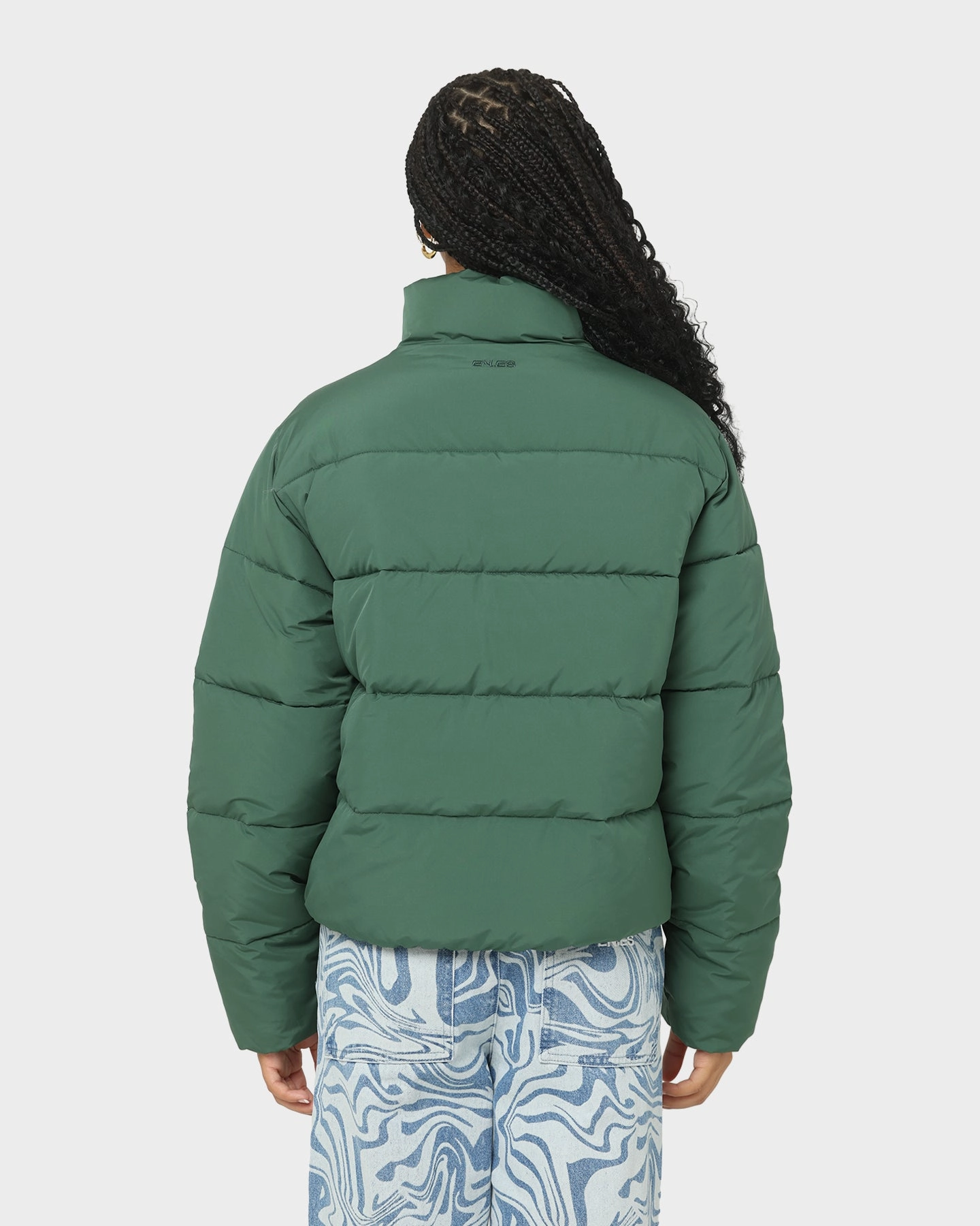 EN ES Women's Shake Up Puffa Jacket Green Layer Ready Compression Storage Sack