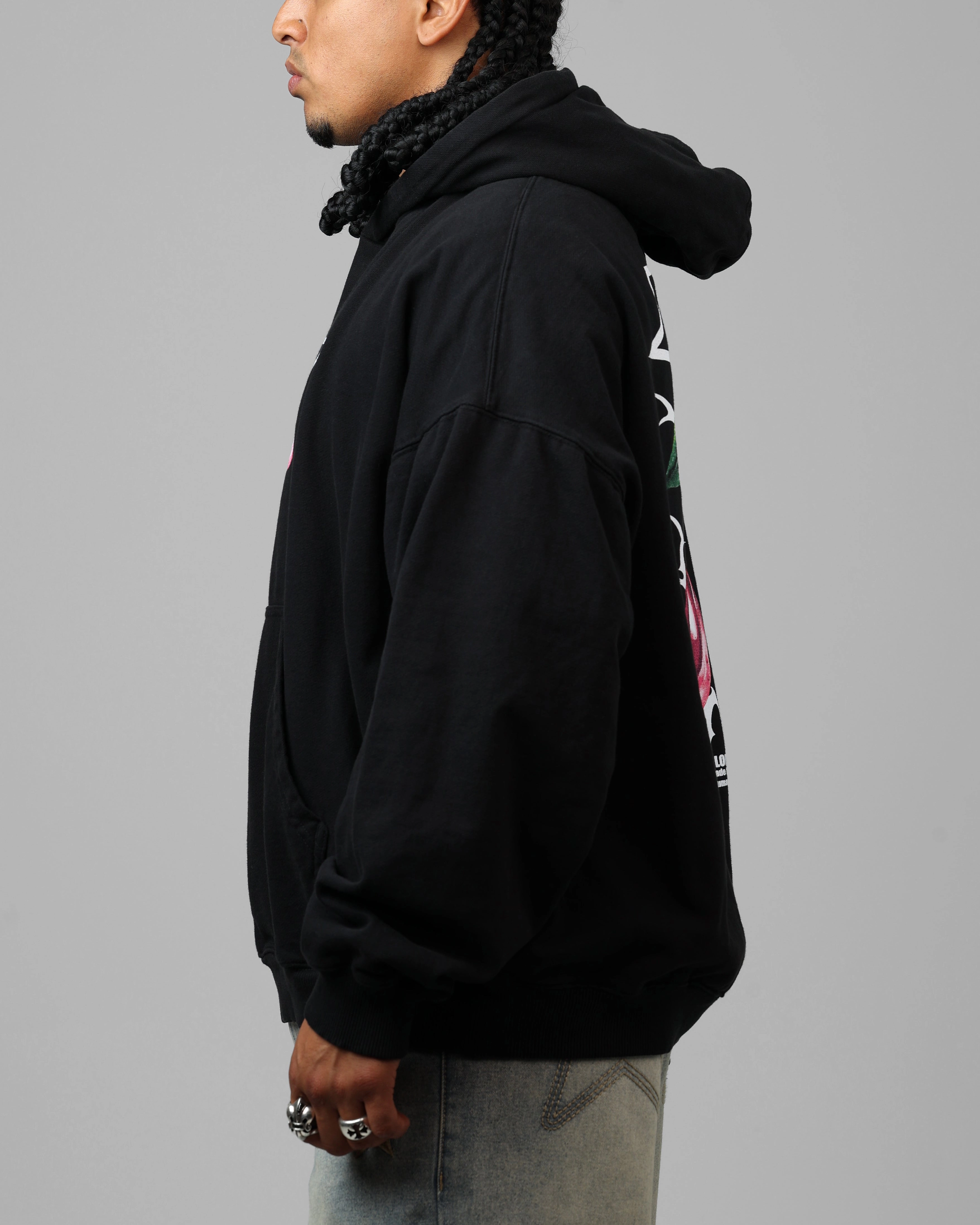 Distribute Loiter Cherry Pick Hoodie Black