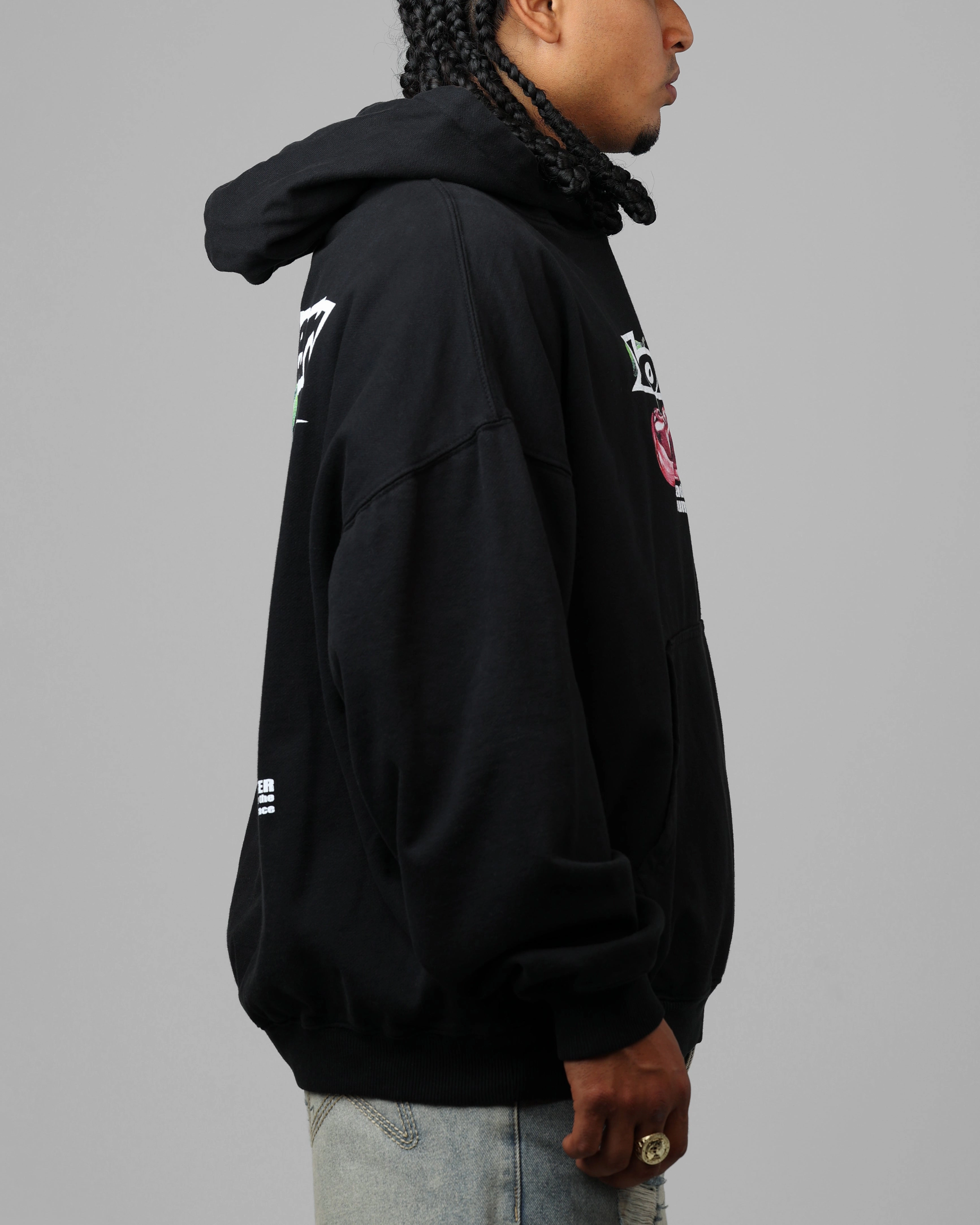 Loiter Cherry Pick Hoodie Black Heat Reflective Tech