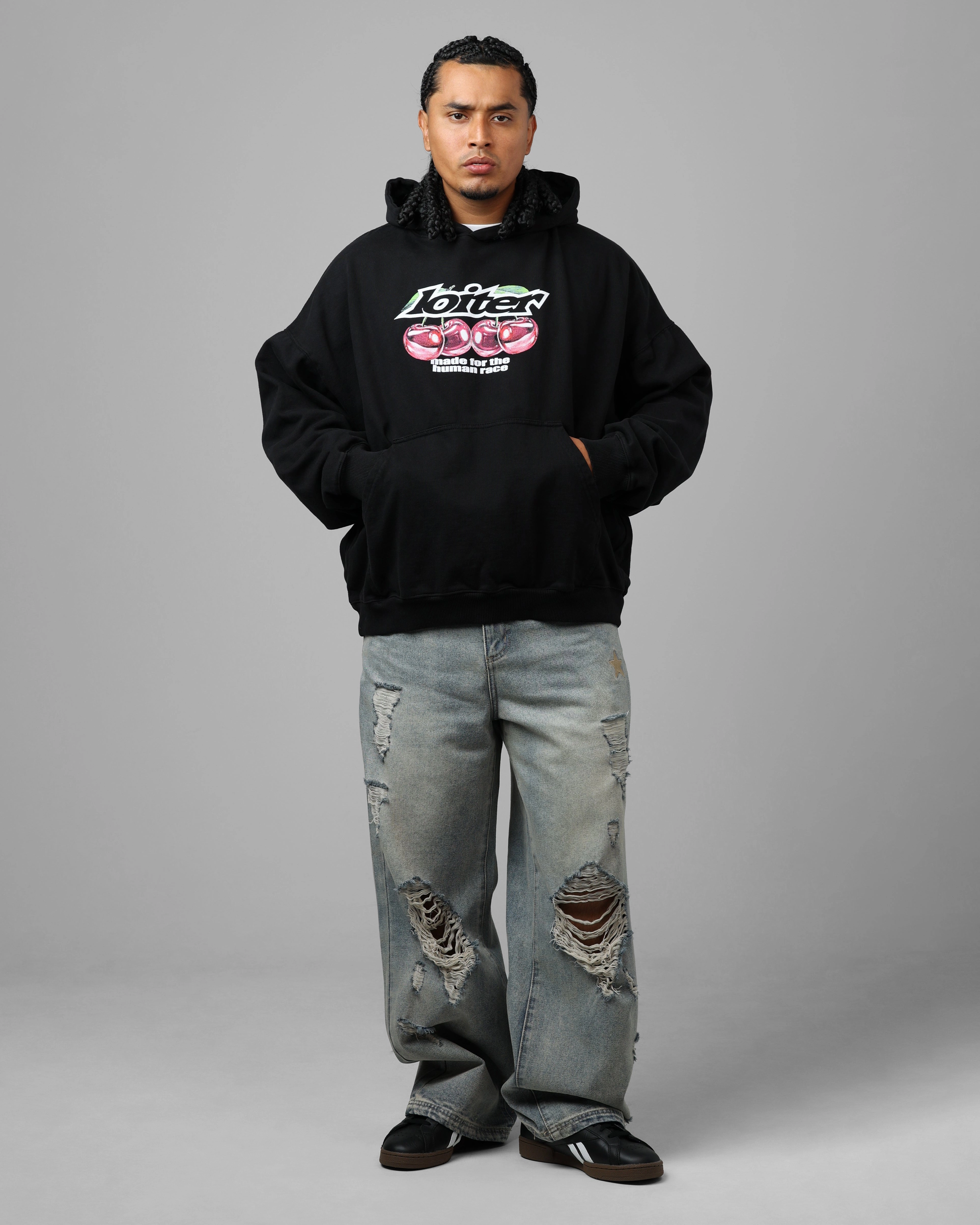 Hear dancers Loiter Cherry Pick Hoodie Black