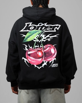 Loiter Cherry Pick Hoodie Black Windproof Construction