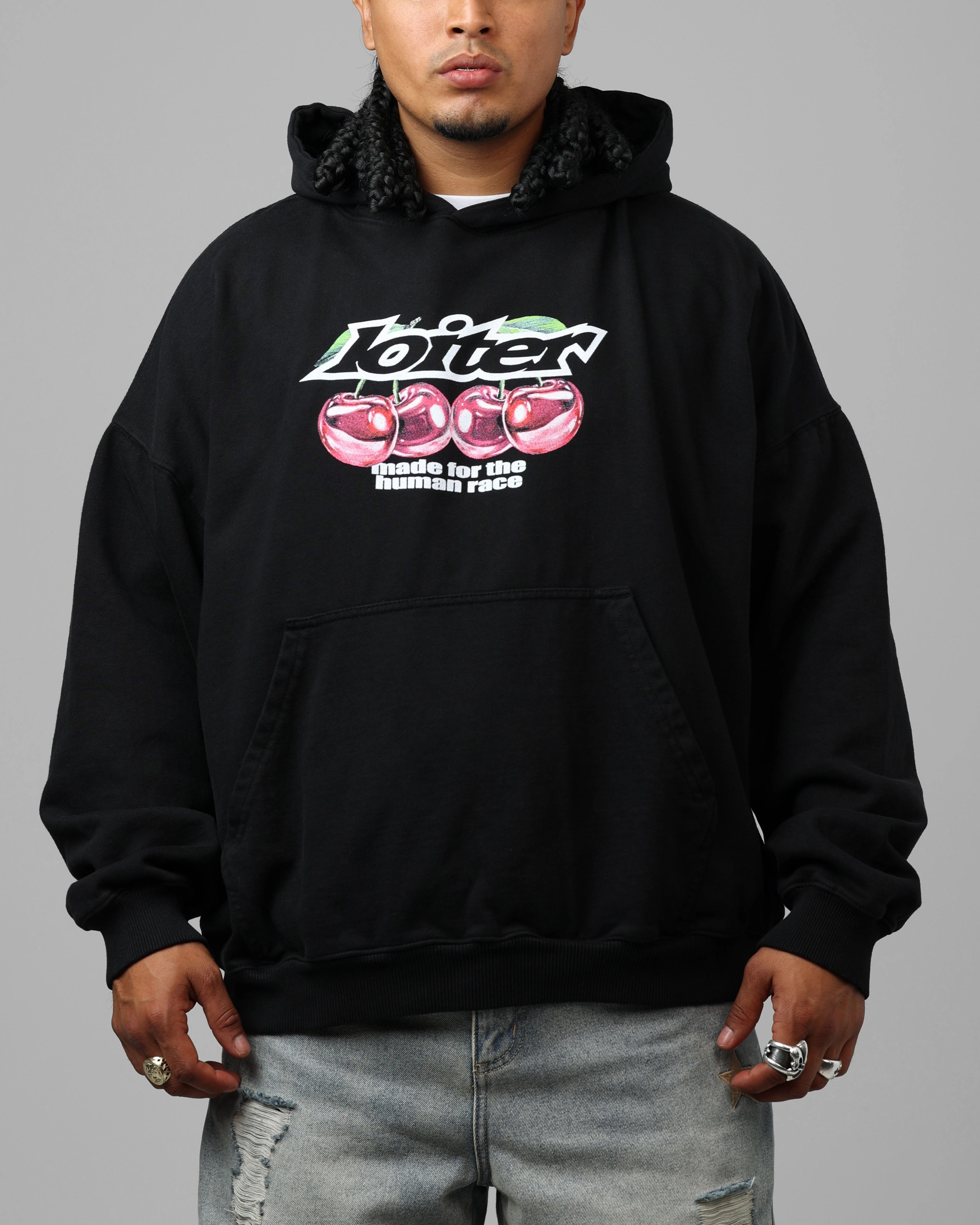 Loiter Cherry Pick Hoodie Black Paper
