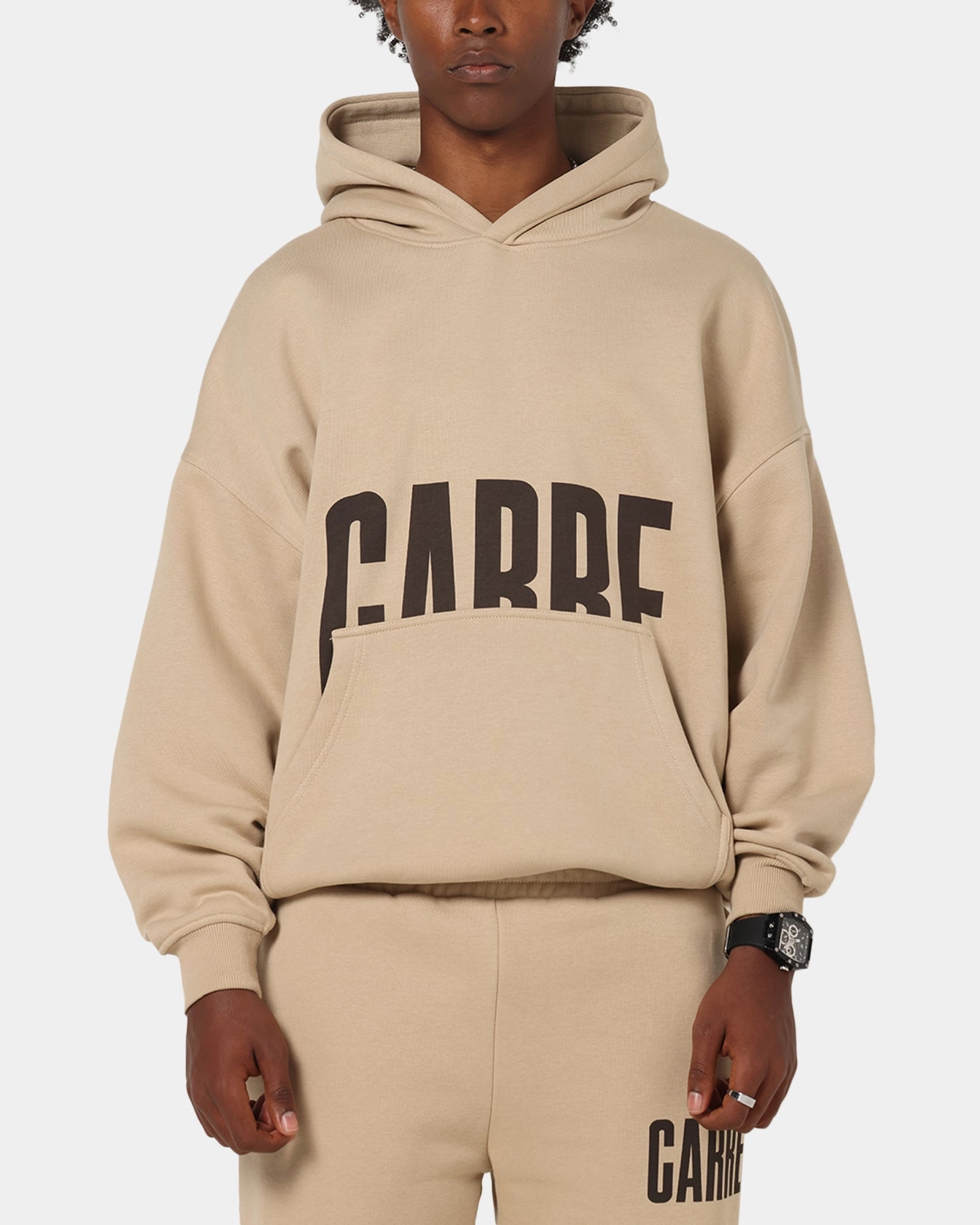 Carre Premium Essentials Hoodie Light Brown cloudy Deodorant