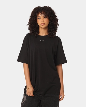 Nike Women's Sportswear Essentials T-Shirt Black/White Work efficiency