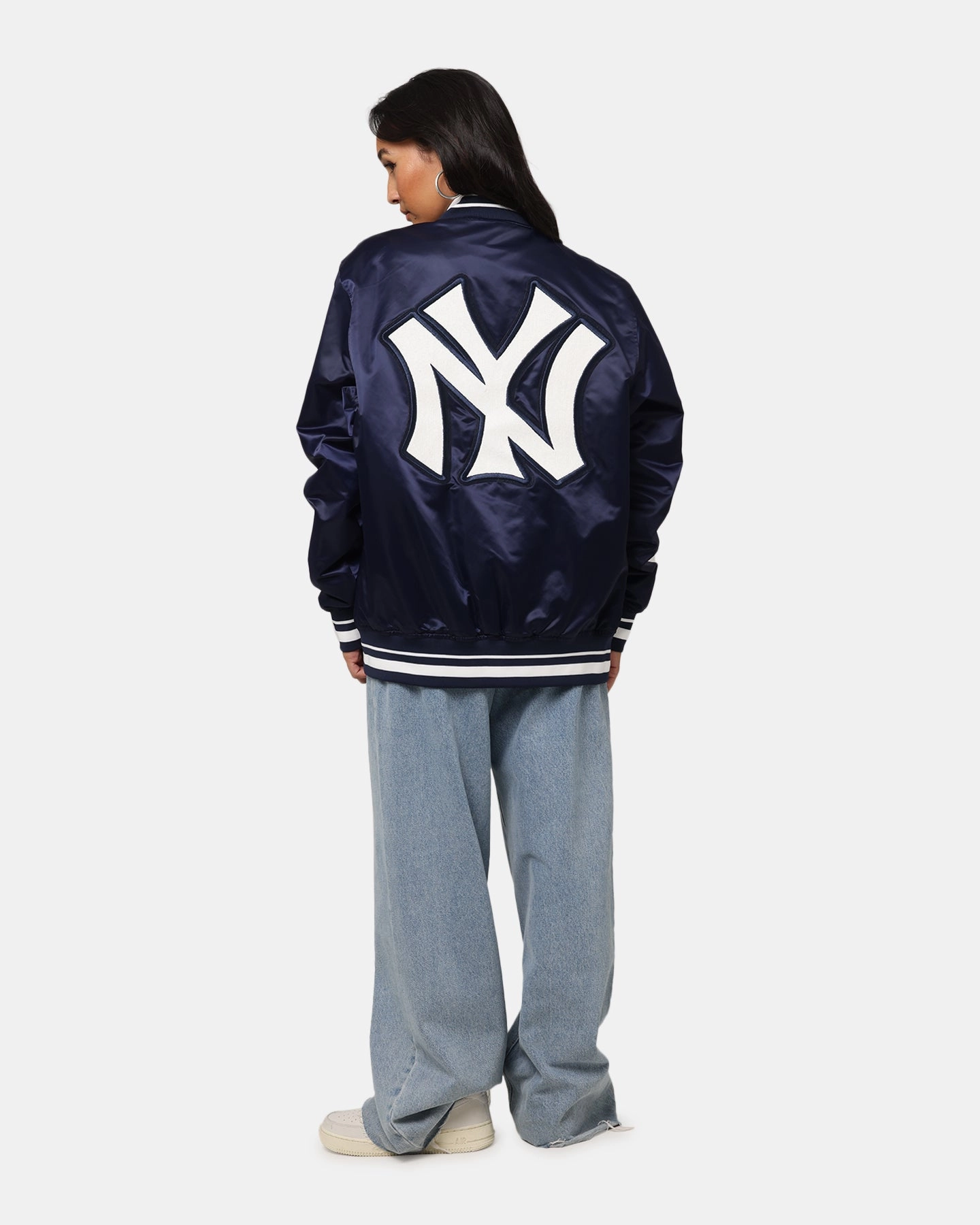 Warm Weather Wear Pro Standard New York Yankees Classic Satin Jacket Midnight Navy