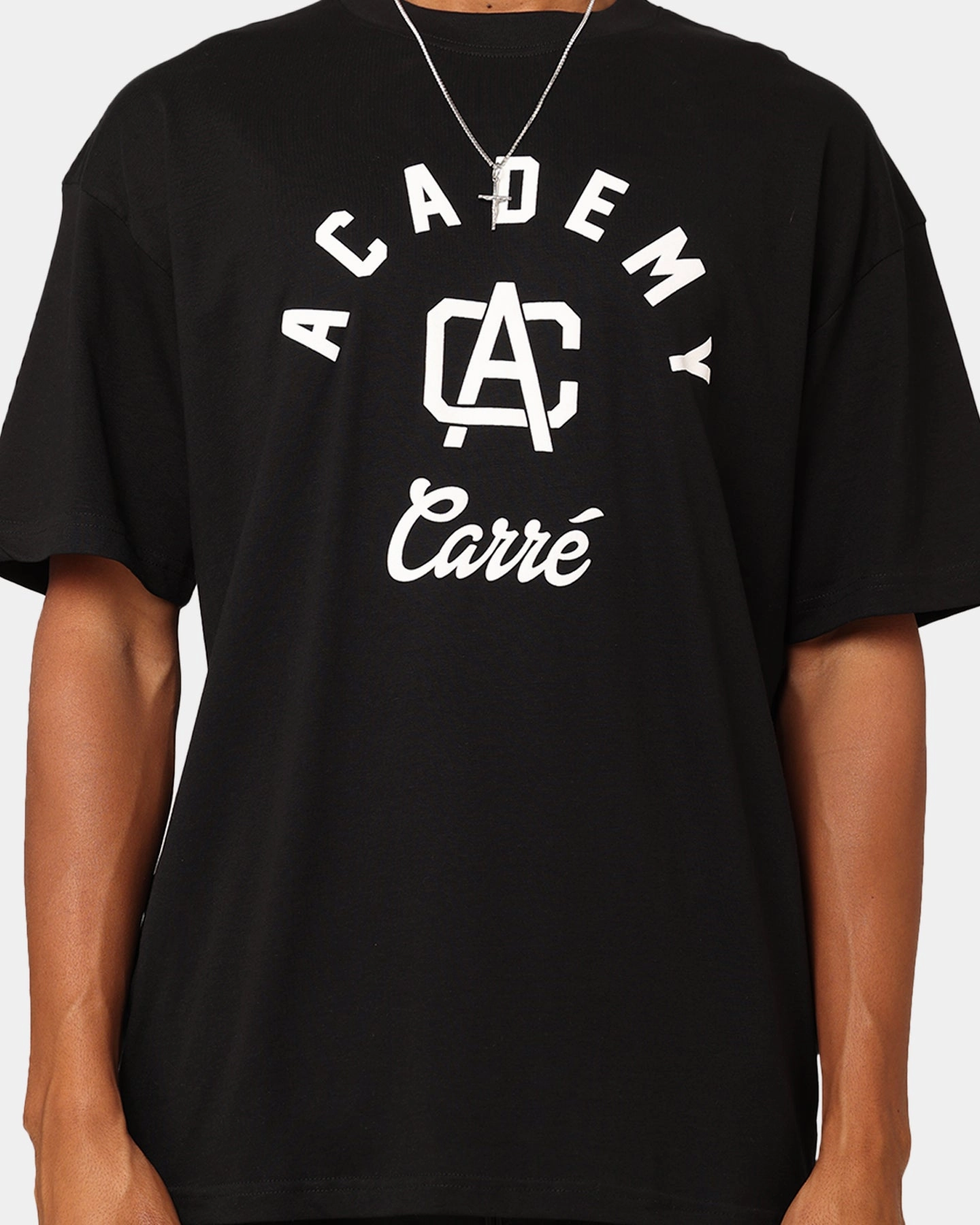 Anti Perspiration Lining Carre CA Stamp T-Shirt Black