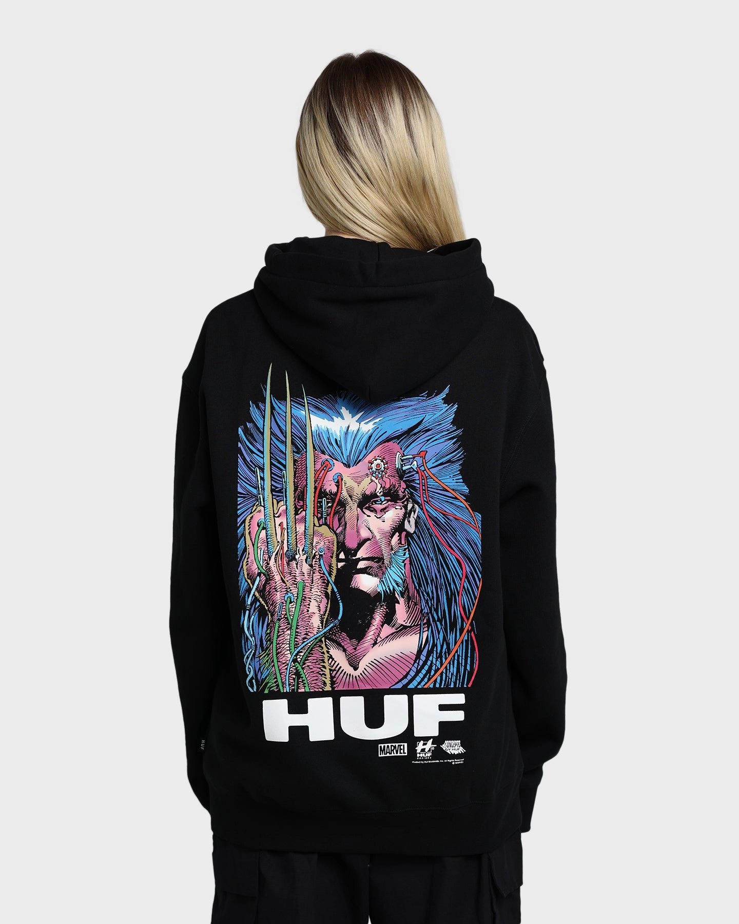 hat Share HUF X Marvel Weapon X Hoodie Black