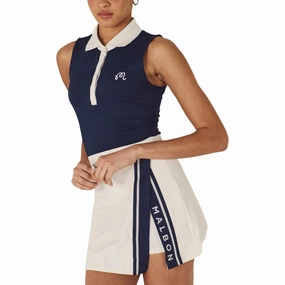 Malbon Baseline Golf Skirt White - FW24 Women tech fabric
