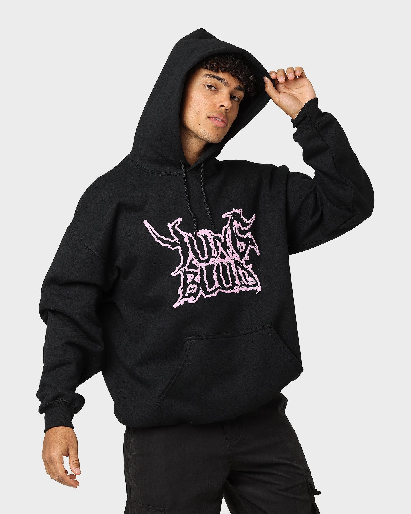 Water Resistant Shell Yungblud Deadhappy Hoodie Black