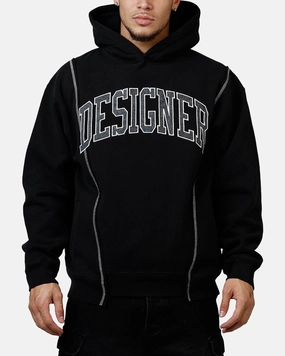 suitable for night wear Cold-Weather Comfort Market Designer Split Hoodie Washed Black