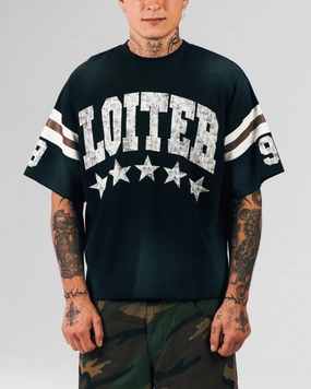 Regular fit normality Everyday Chic Loiter Star Jersey T-Shirt Black