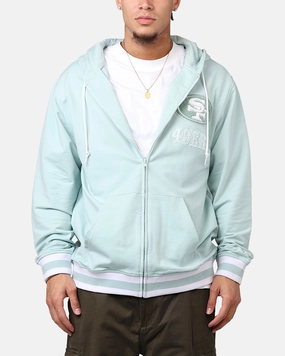 Winter Comfort Document New Era San Francisco 49ers 'Logo Select Mint' Full Zip Hoodie Mint/White