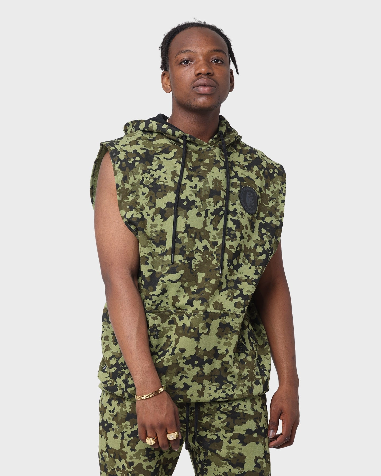 Last Kings Pharaoh Camo Sleeveless Hoodie Camo Antiperspirant Thrive