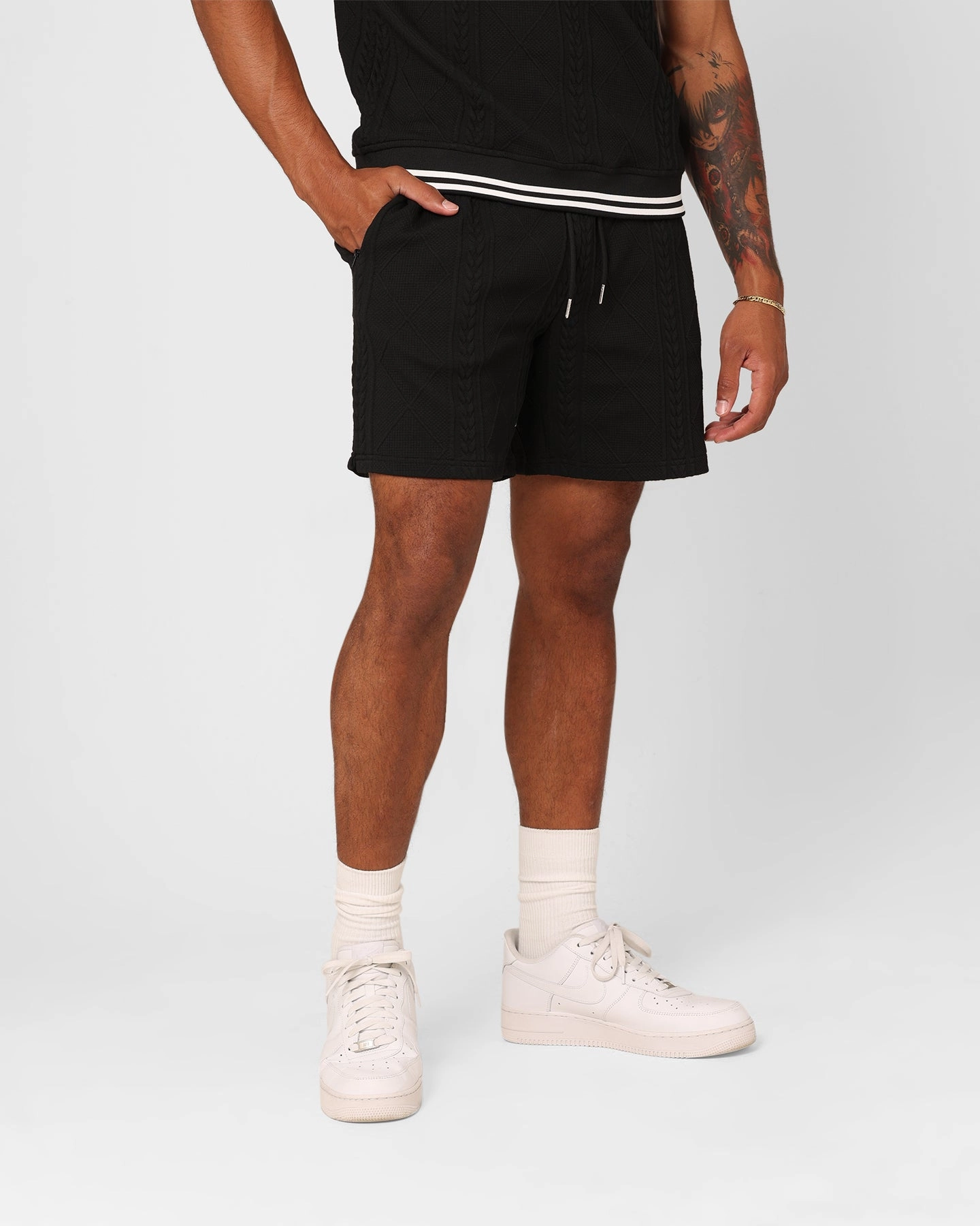 On-The-Go Style XXIII Danny Knit Shorts Black