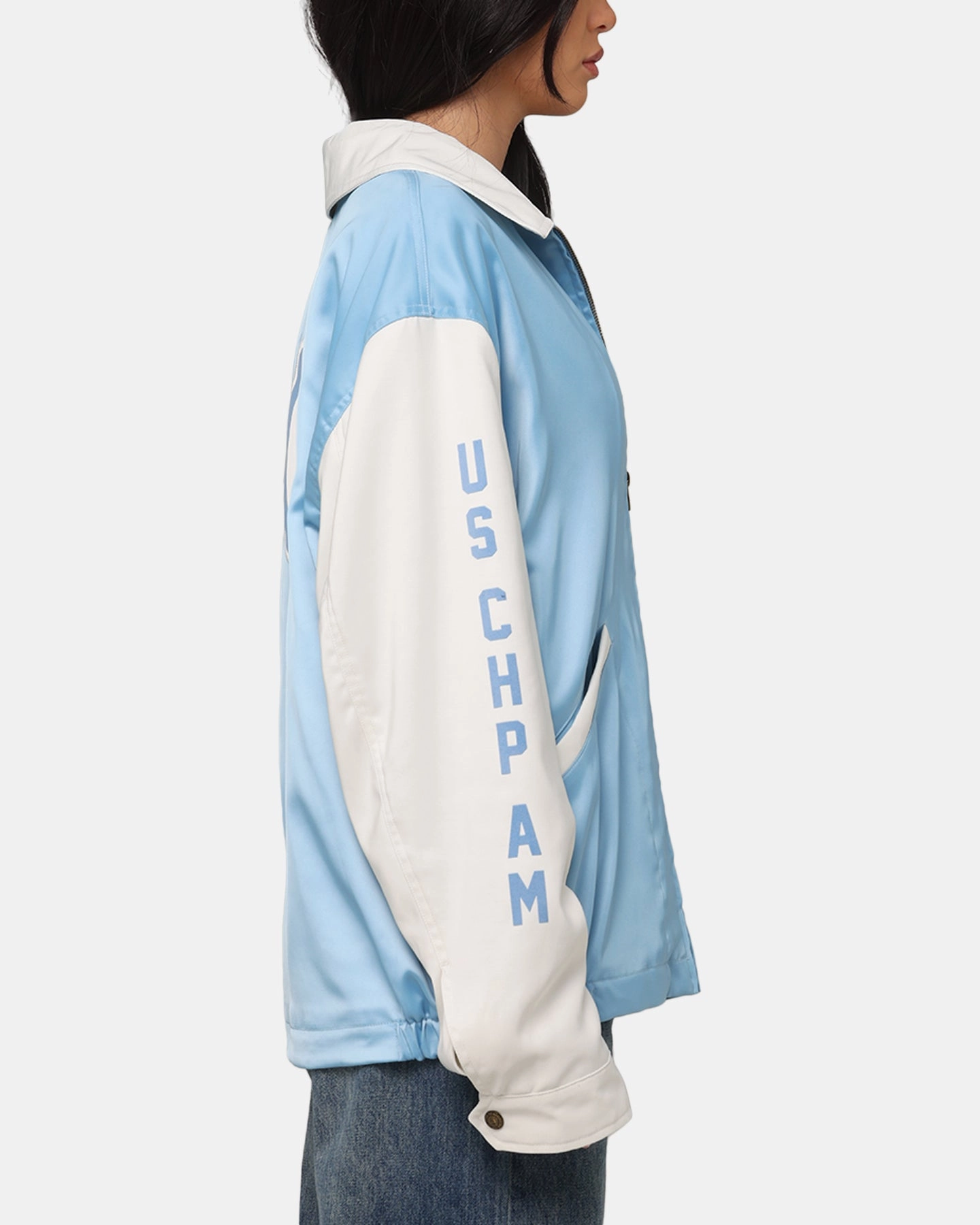 Champion 50's Team Captain Jacket Pale Blue Shampoo DoubleReinforced Zipper